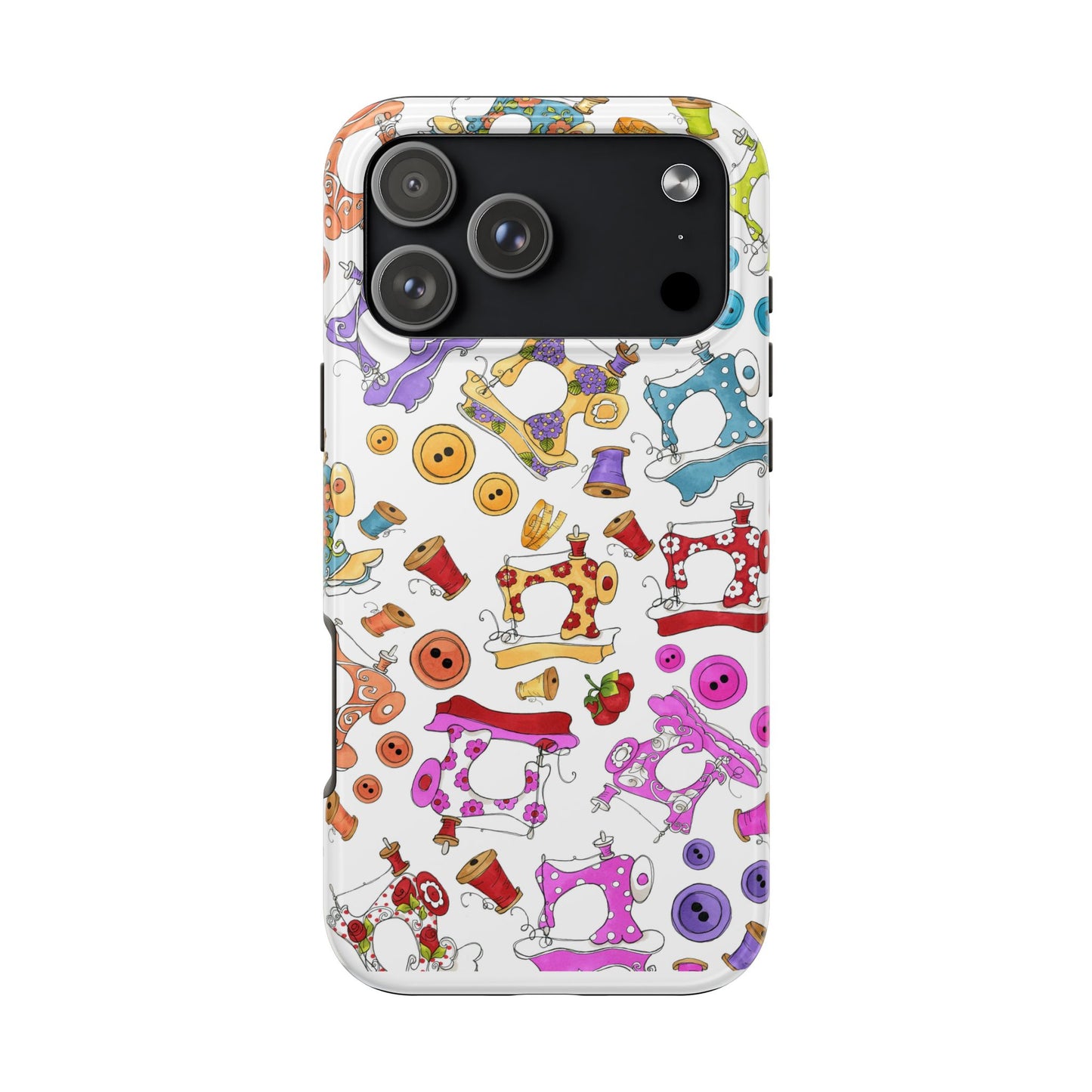 Sew Assorted White Phone Case