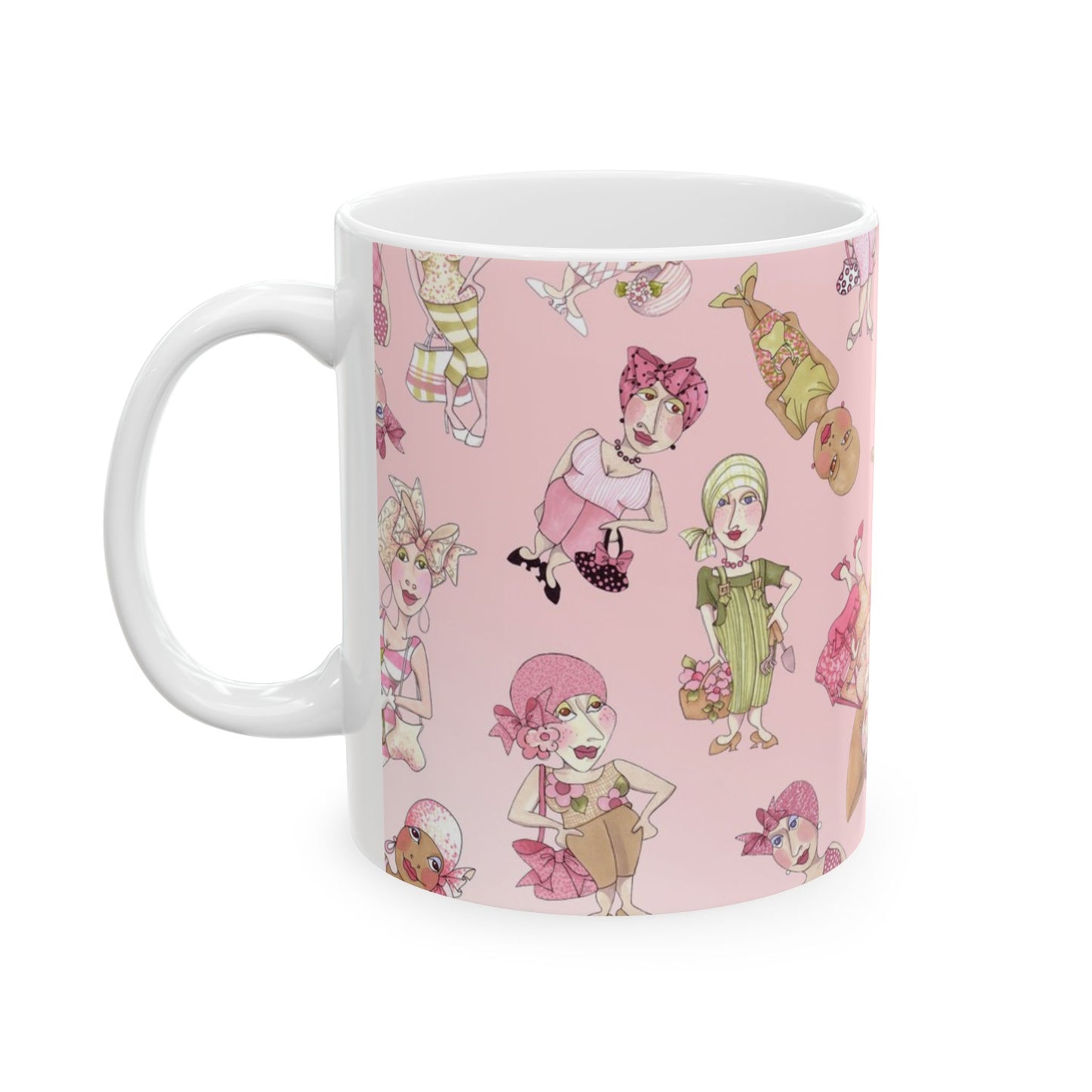 Tossed Ladies Pink Cup