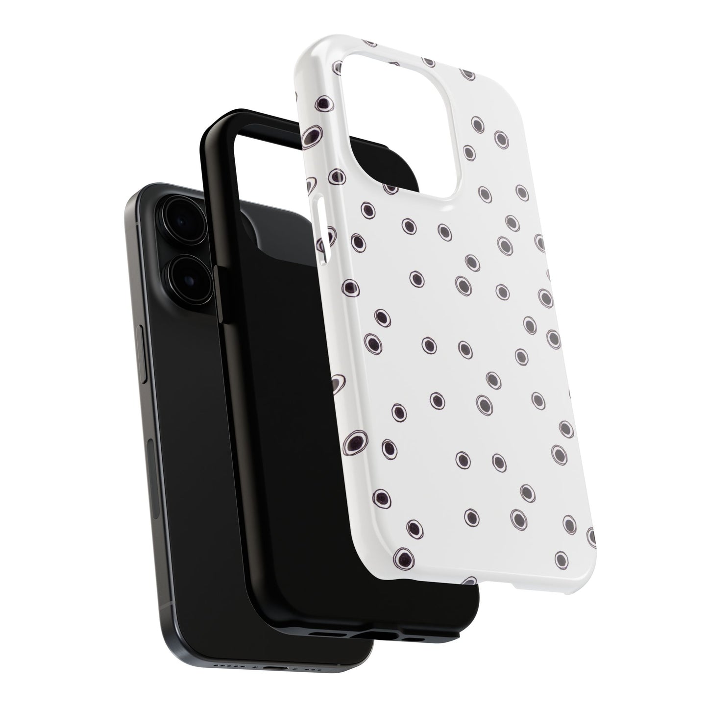 Halo Dots White Phone Case