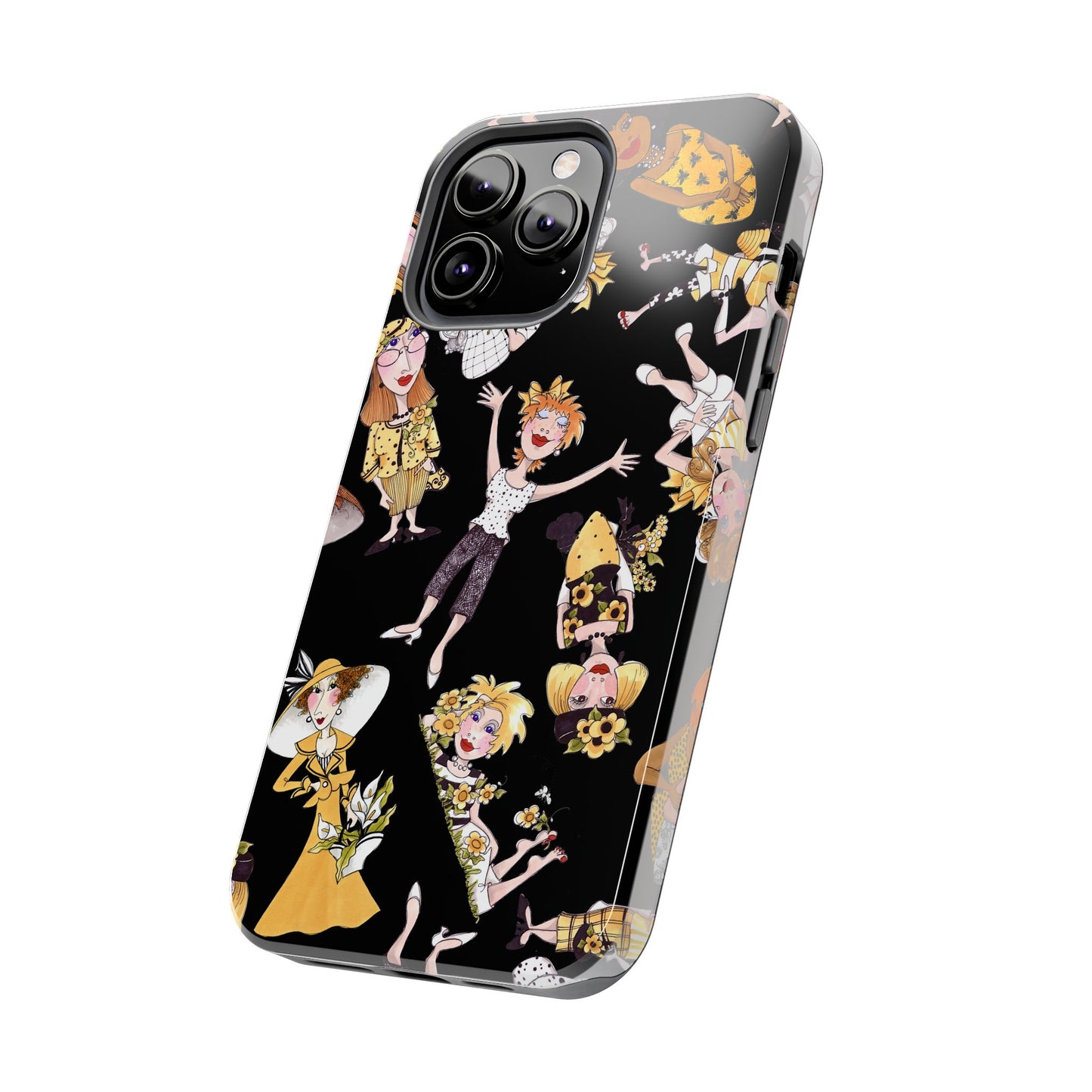 Bee Tossed Black Phone Case