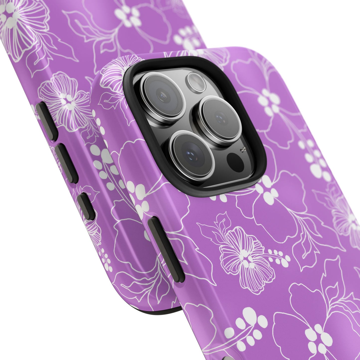 Lacey Hibiscus Orchid Phone Case