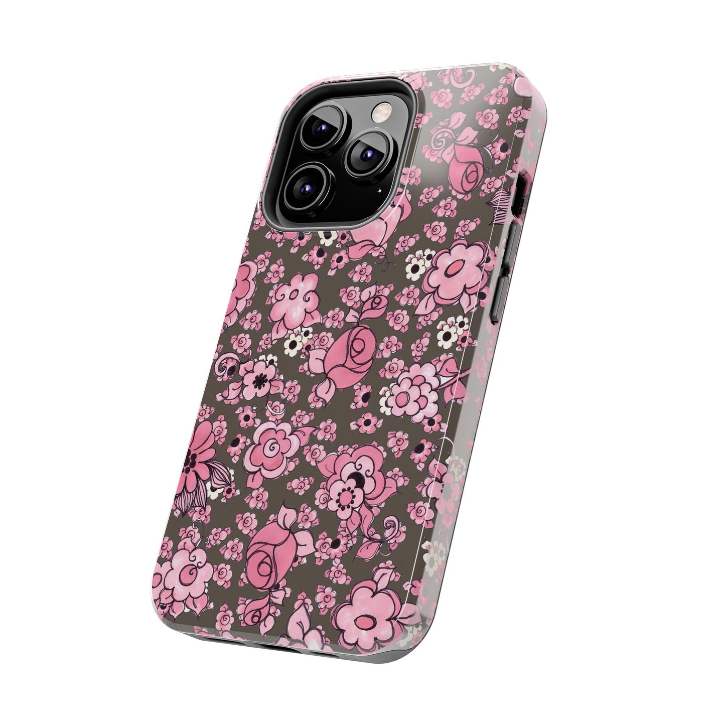 Profuse Posies Mocha Phone Case