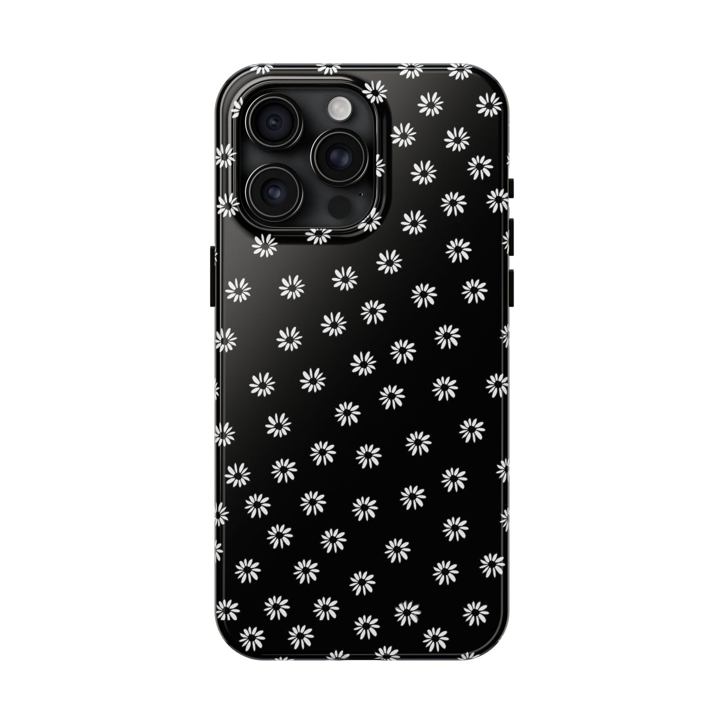 Daisy Dot Black / White Phone Case