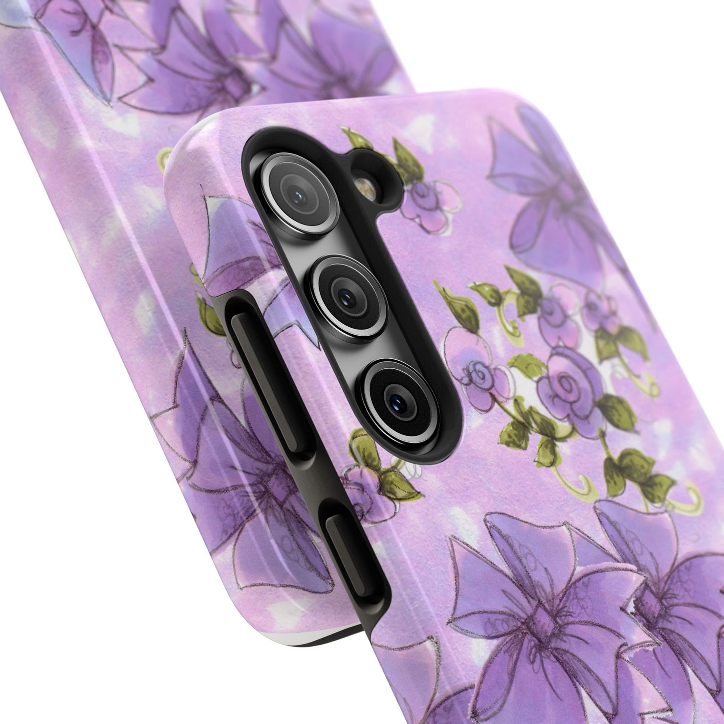 Bows & Flowers Purple Phone Case