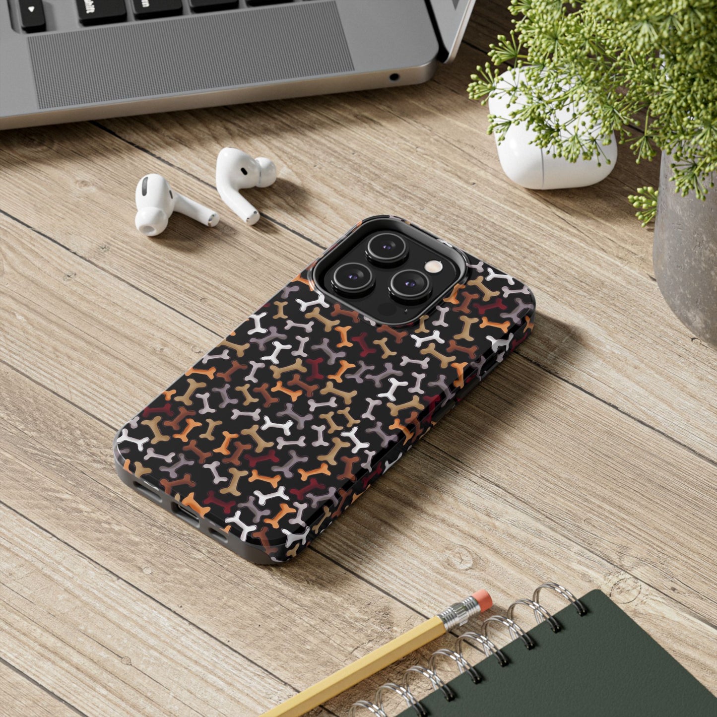 Dog Bones Black Phone Case