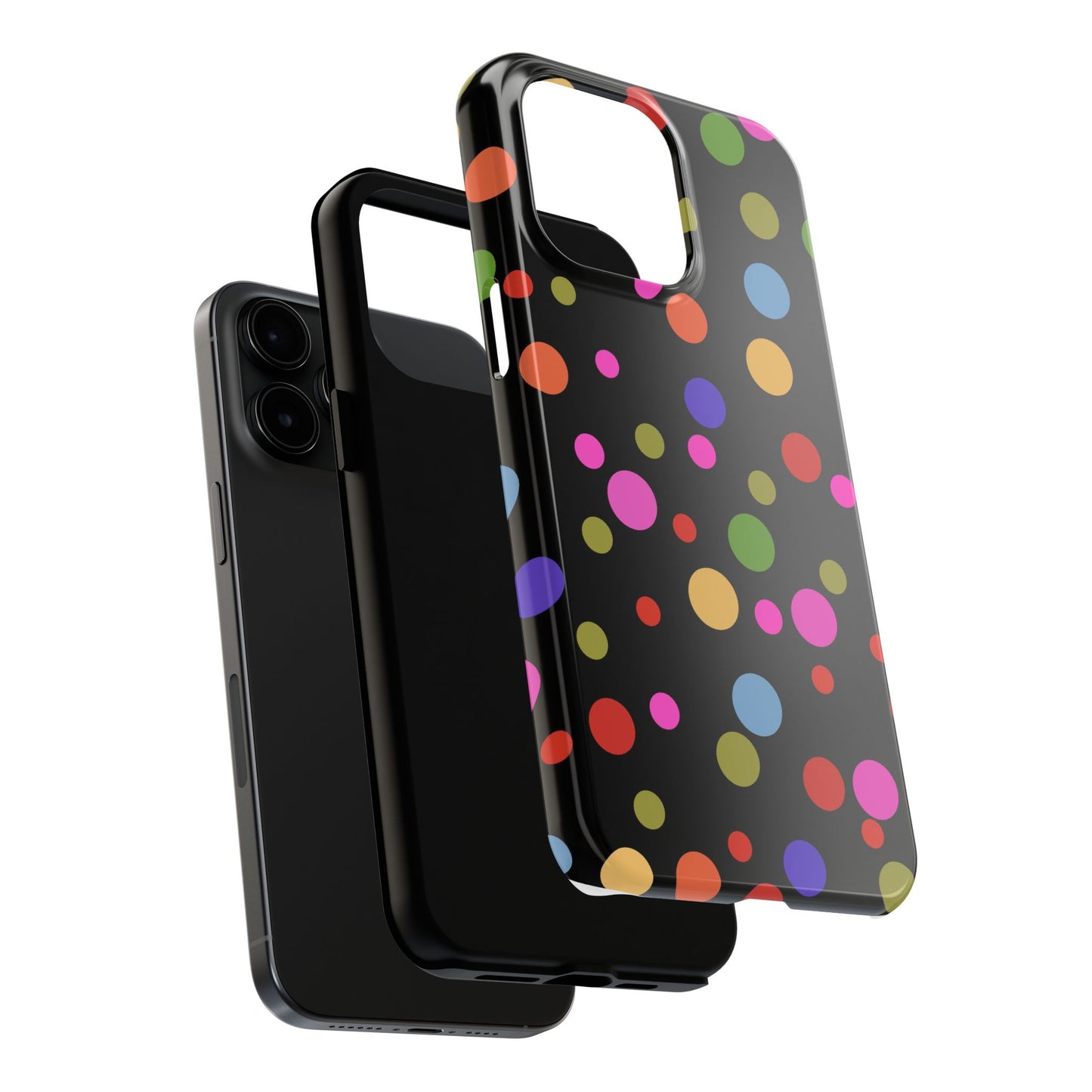 Dot Assortment Black Phone Case