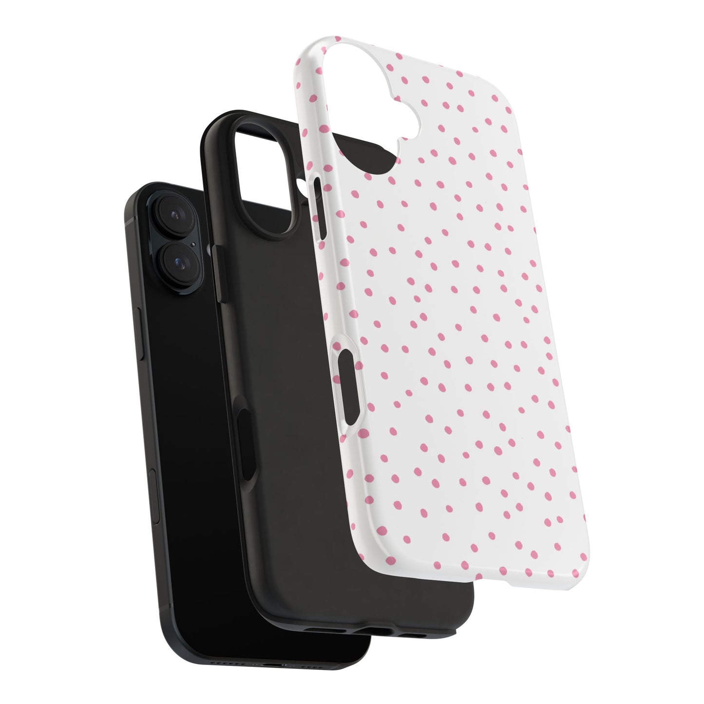 Dinky Dots White / Pink Phone Case