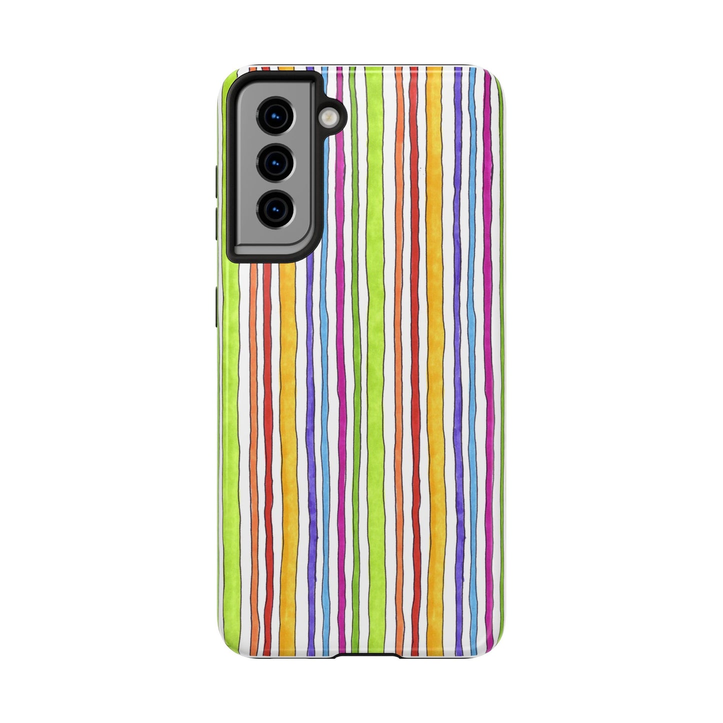 Stripe Fancy White Phone Case