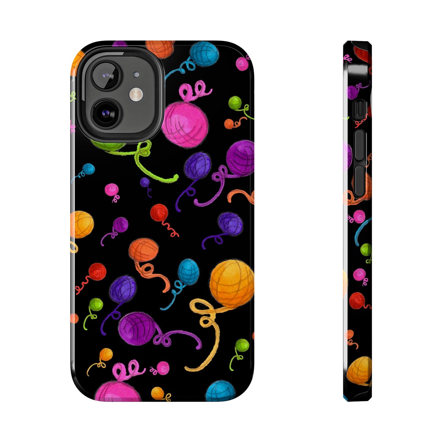 Yarniverse Black Phone Case