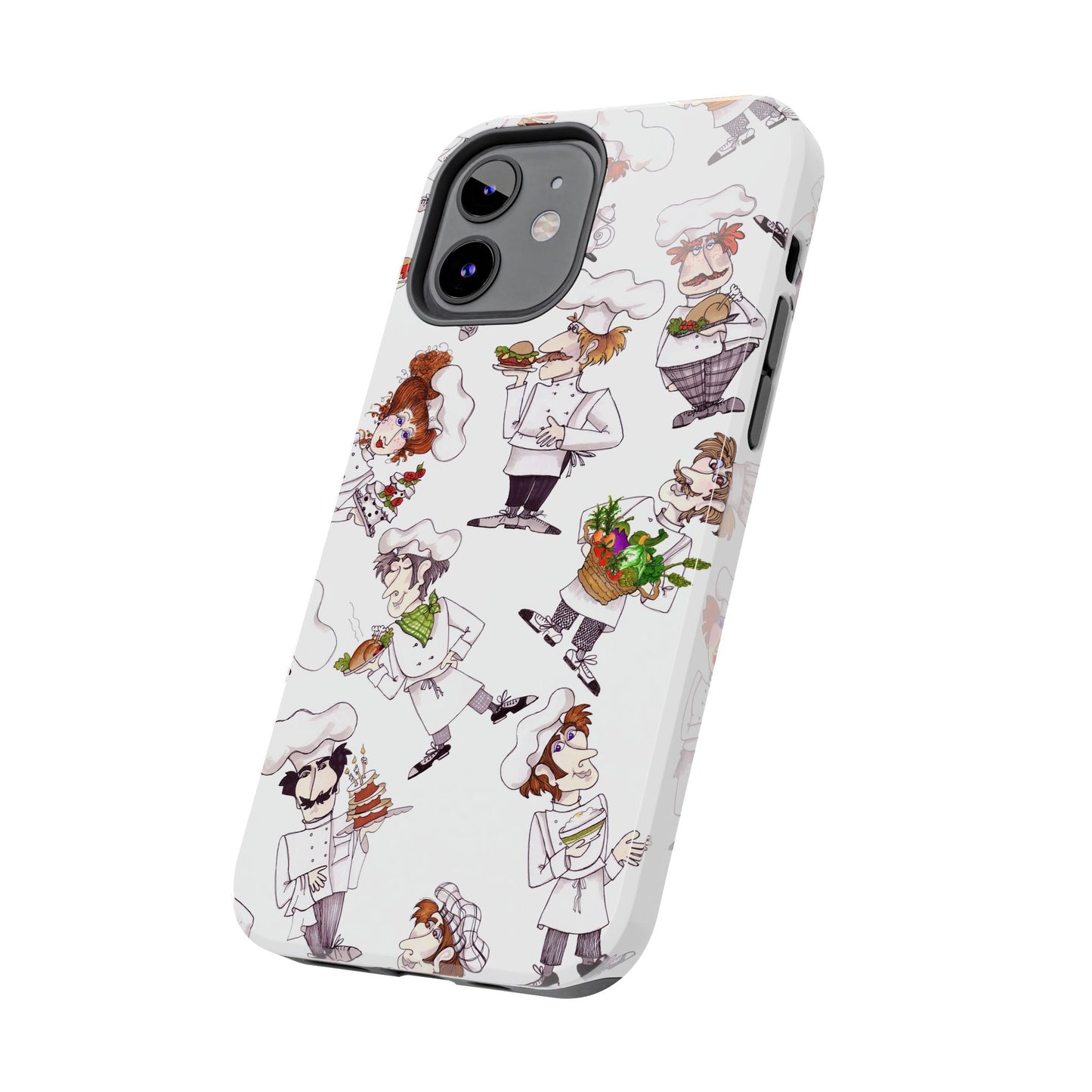 Tossed Chefs White Phone Case