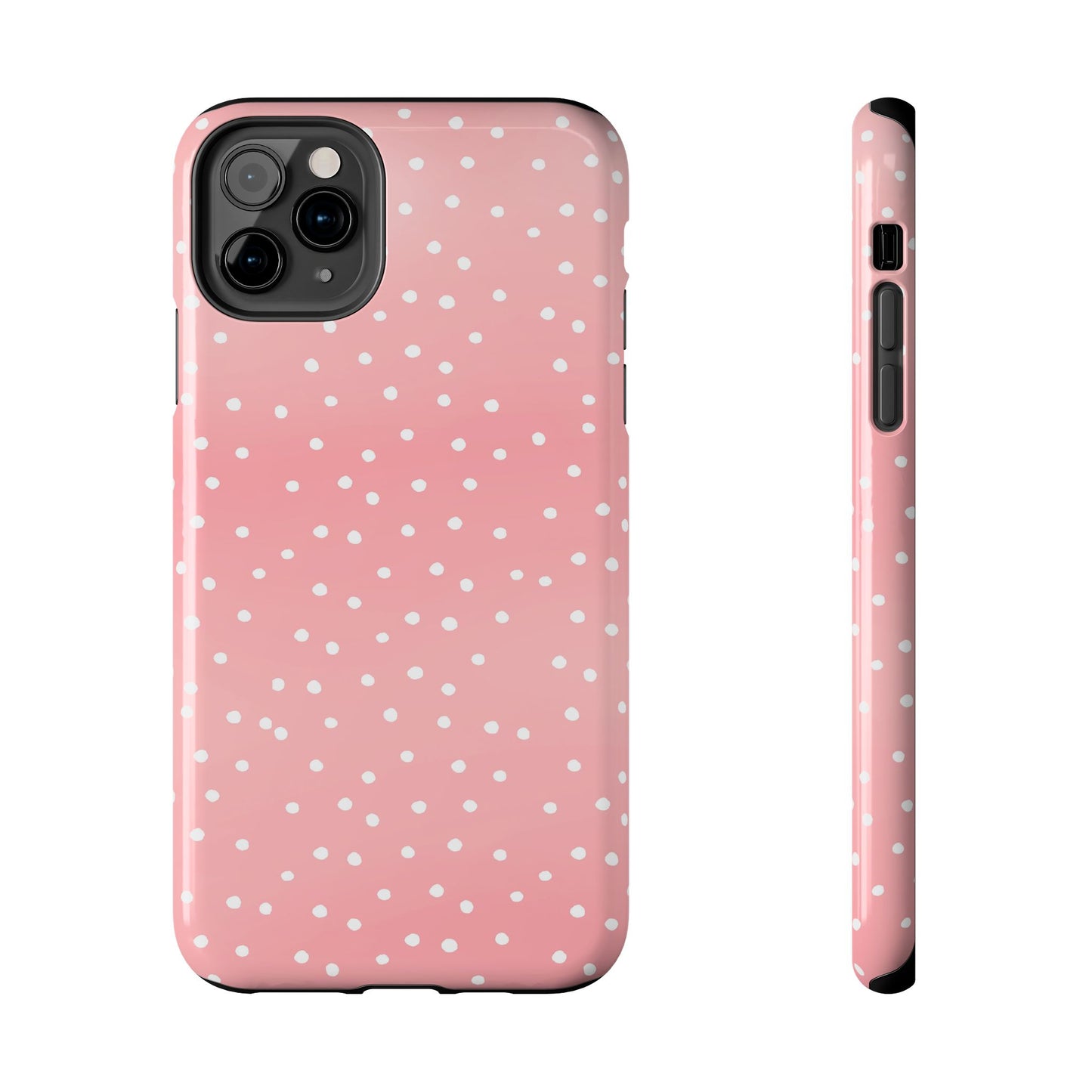 Dinky Dots Coral / White Phone Case