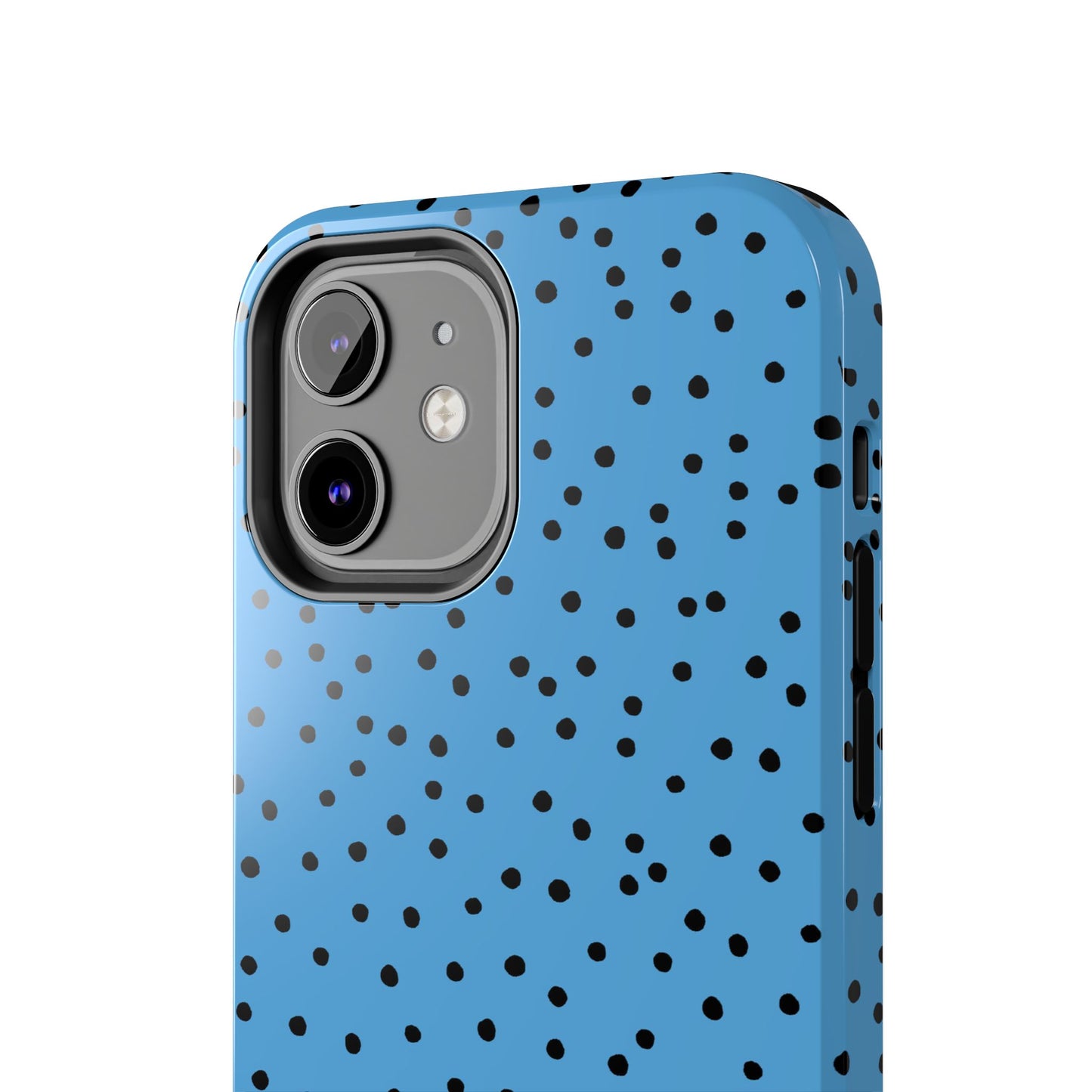 Dinky Dots Turquoise / Black Phone Case