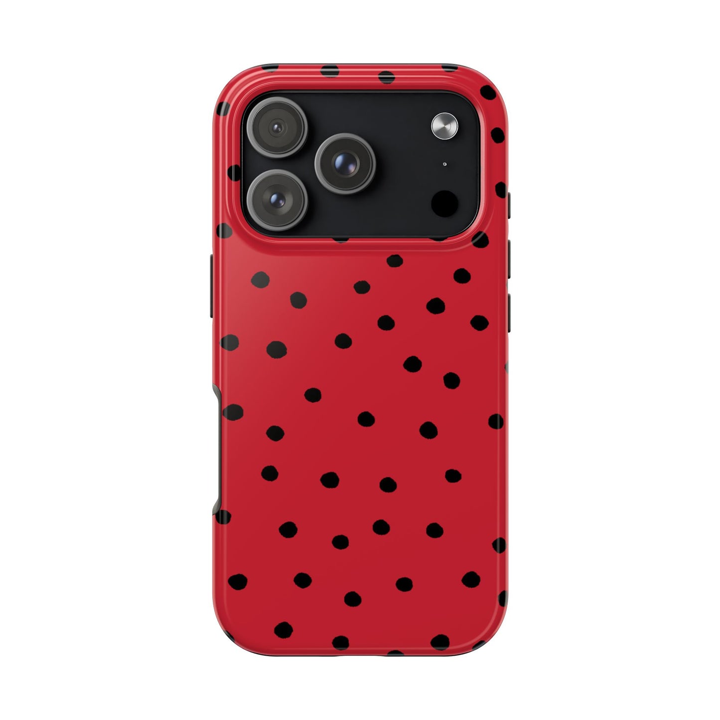 Dinky Dots Red / Black Phone Case