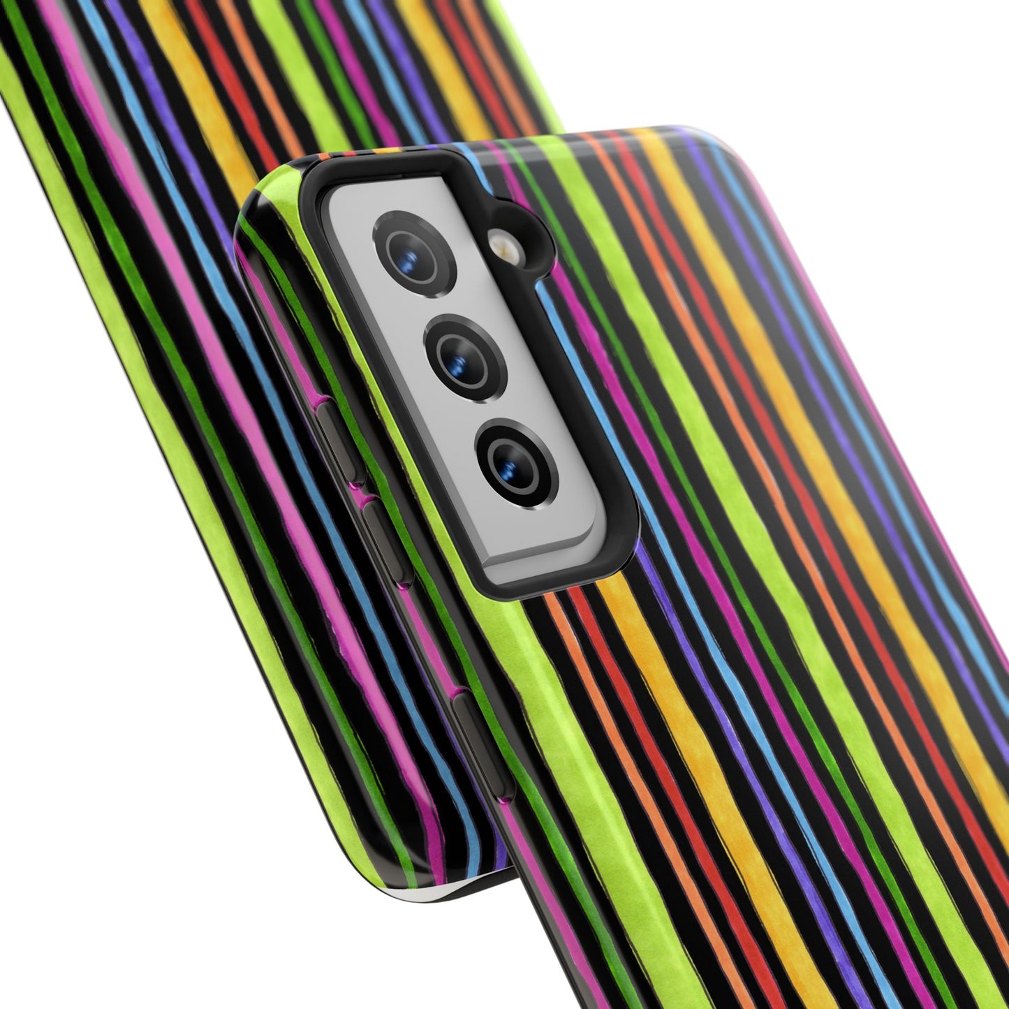 Stripe Fancy Black Phone Case