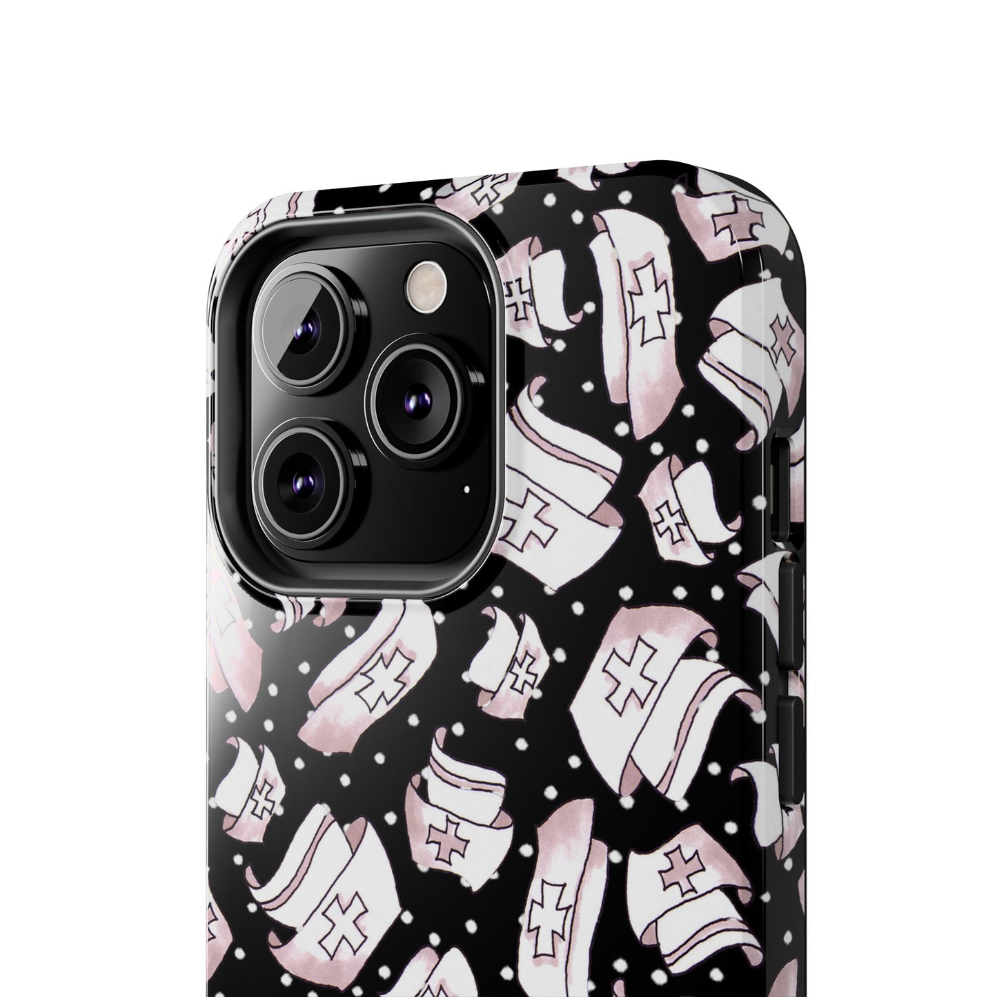 Med Hats Black Phone Case