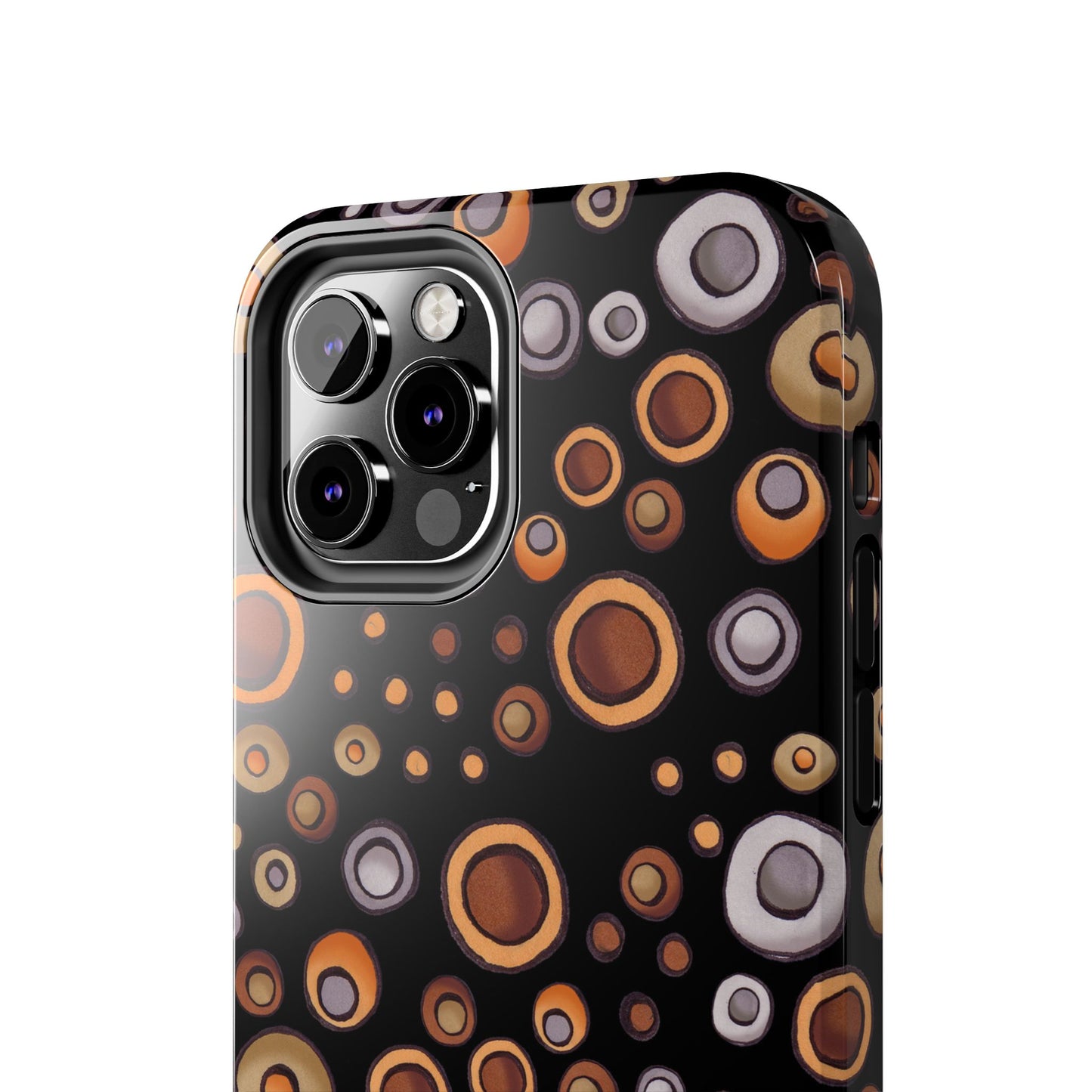 Doggy Dots Black Phone Case