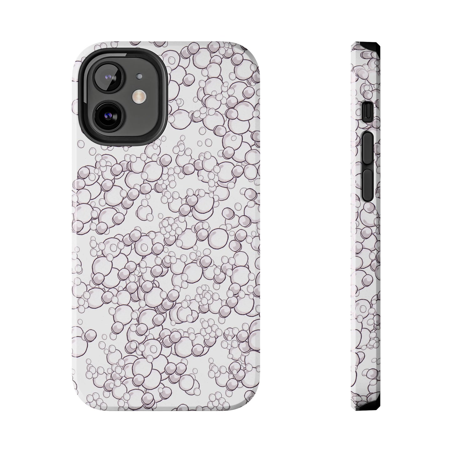 Bubble Dots White Phone Case