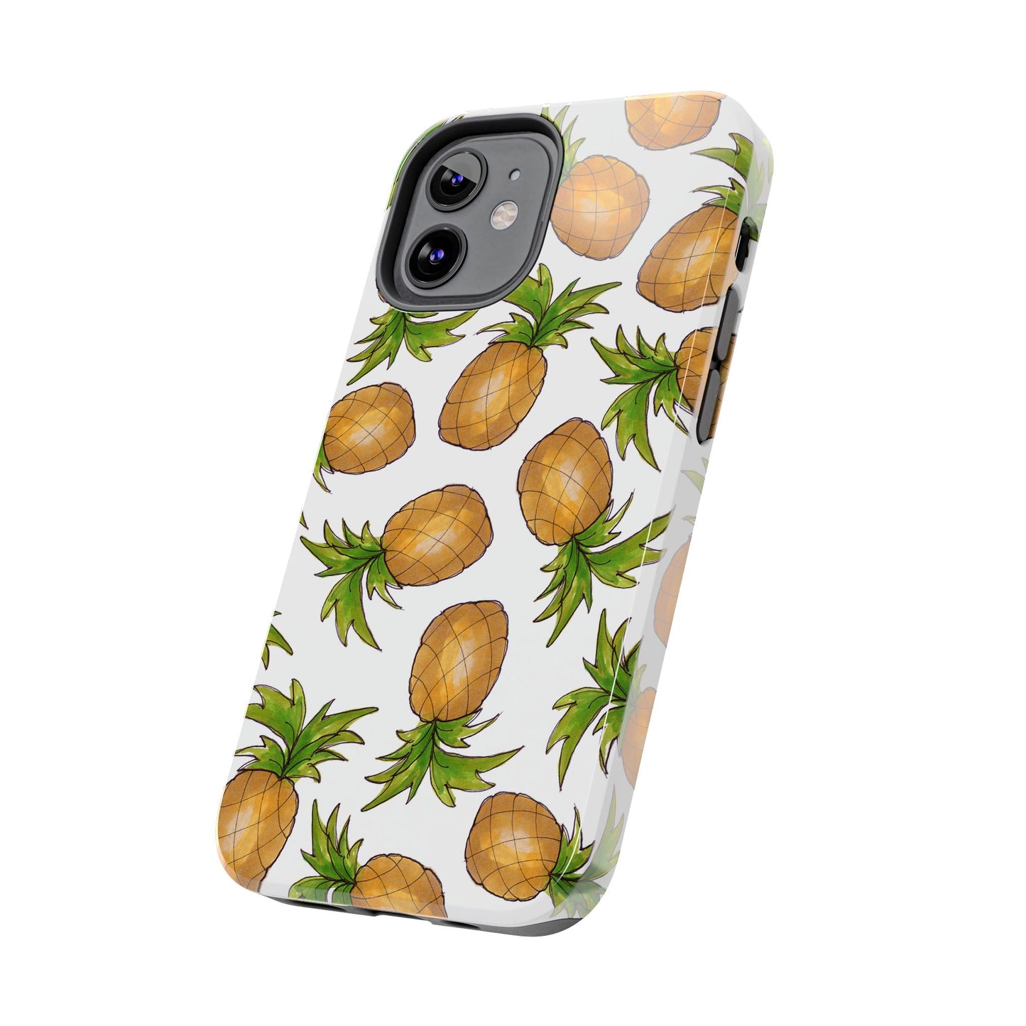 Pineapple Toss White Phone Case