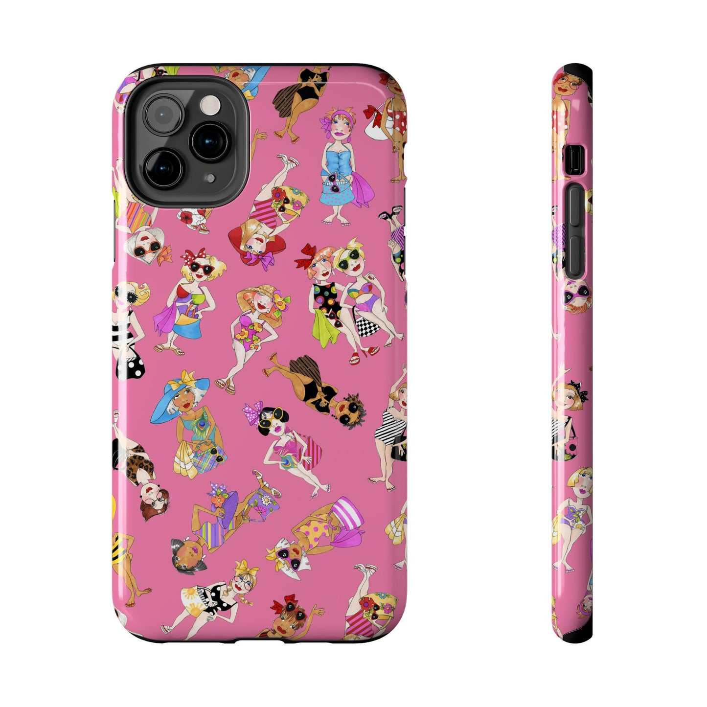 Tossed Beauties Pink Phone Case