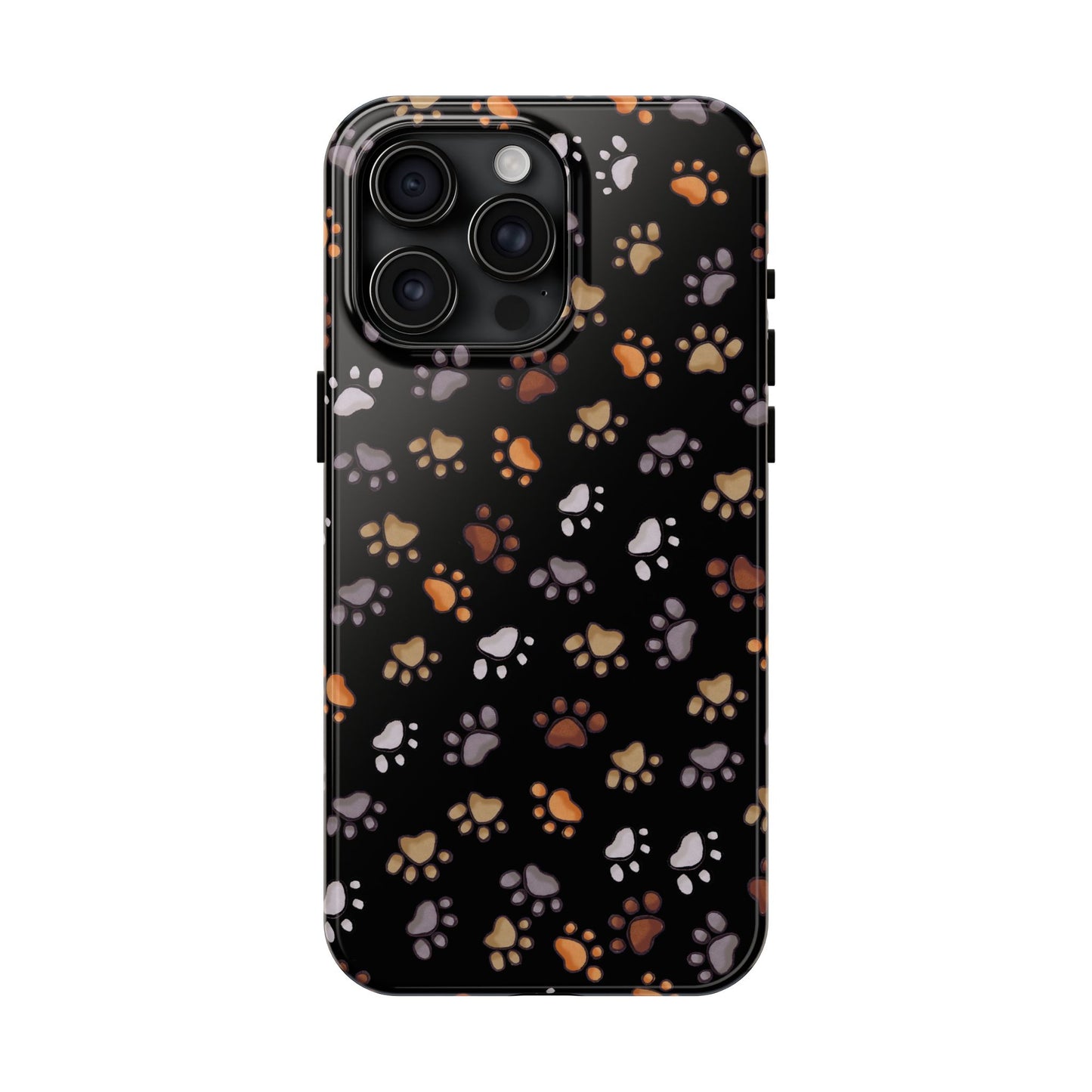 Puppy Paws Black Phone Case