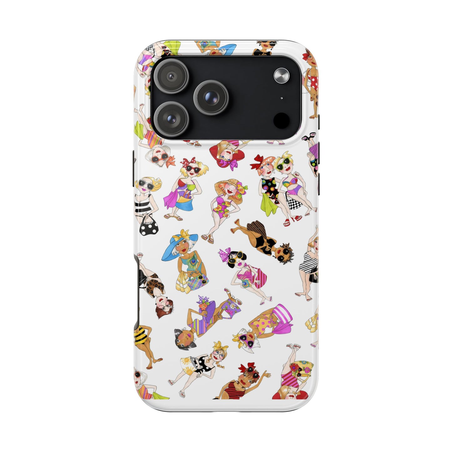 Tossed Beauties White Phone Case