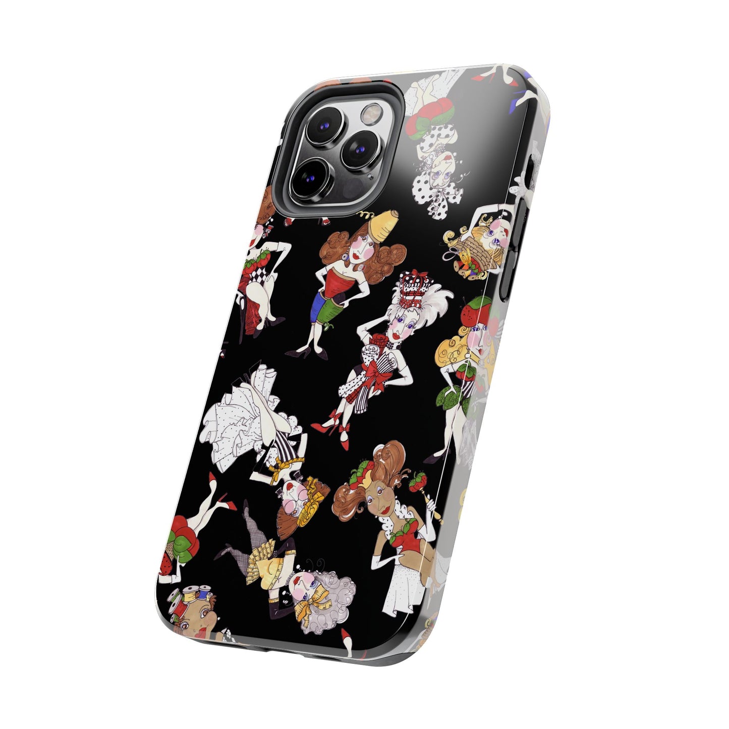 Sew Tossed Black Phone Case