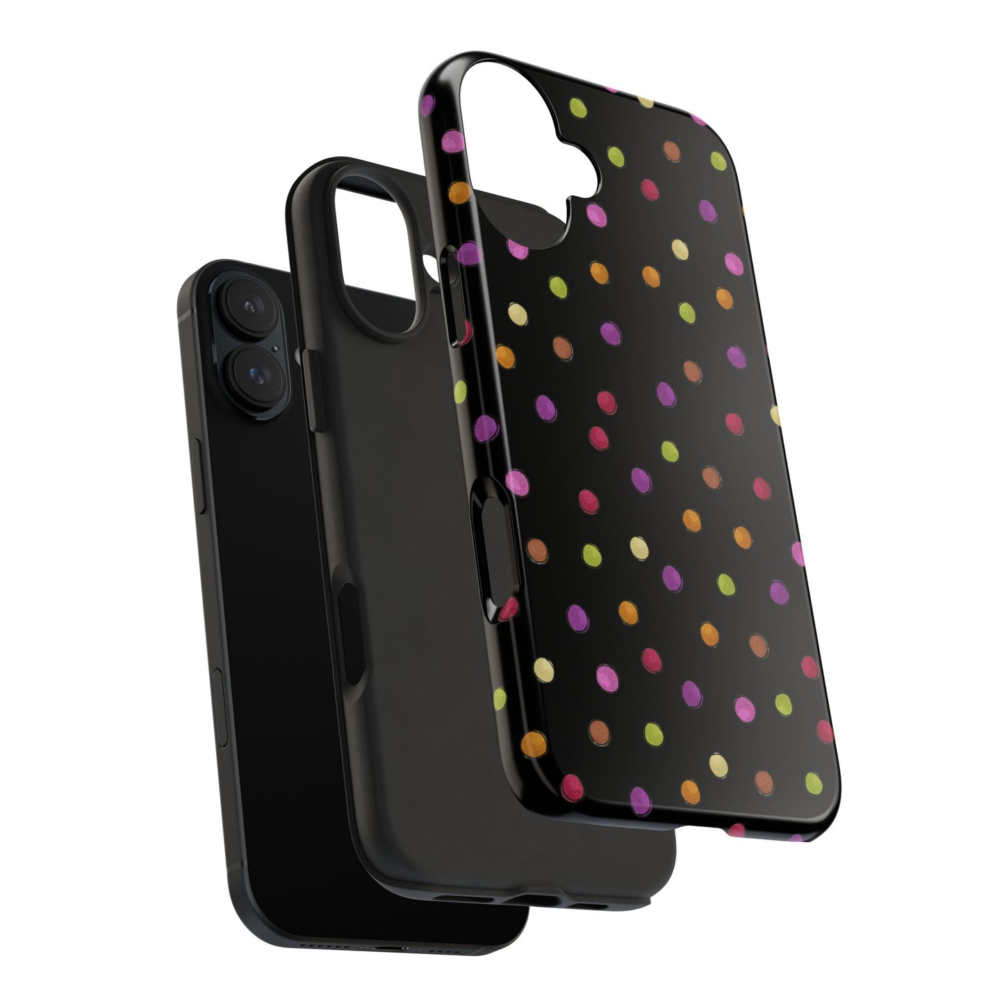 Tea Dot Black Phone Case