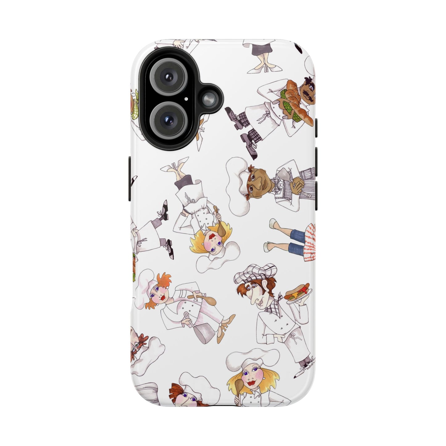 Tossed Chefs White Phone Case