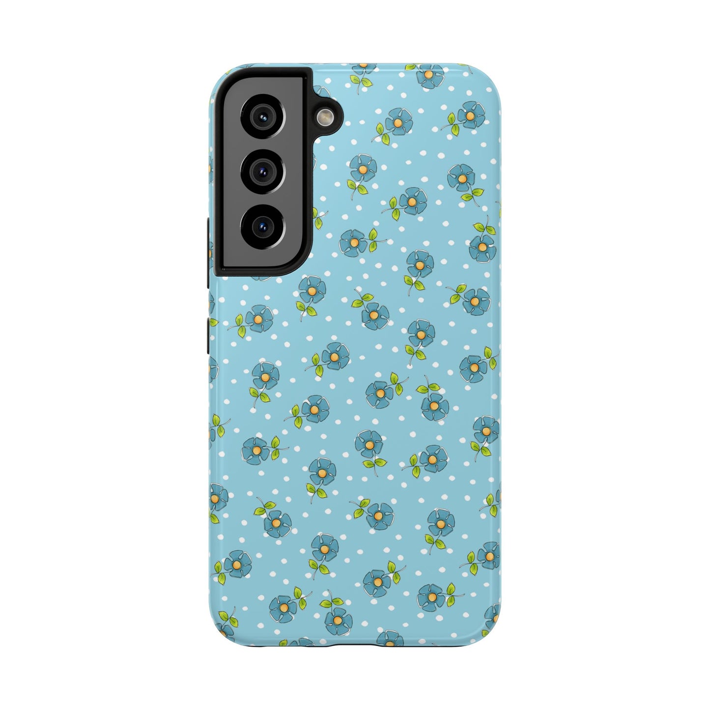 Daisy Dots Turquoise Phone Case