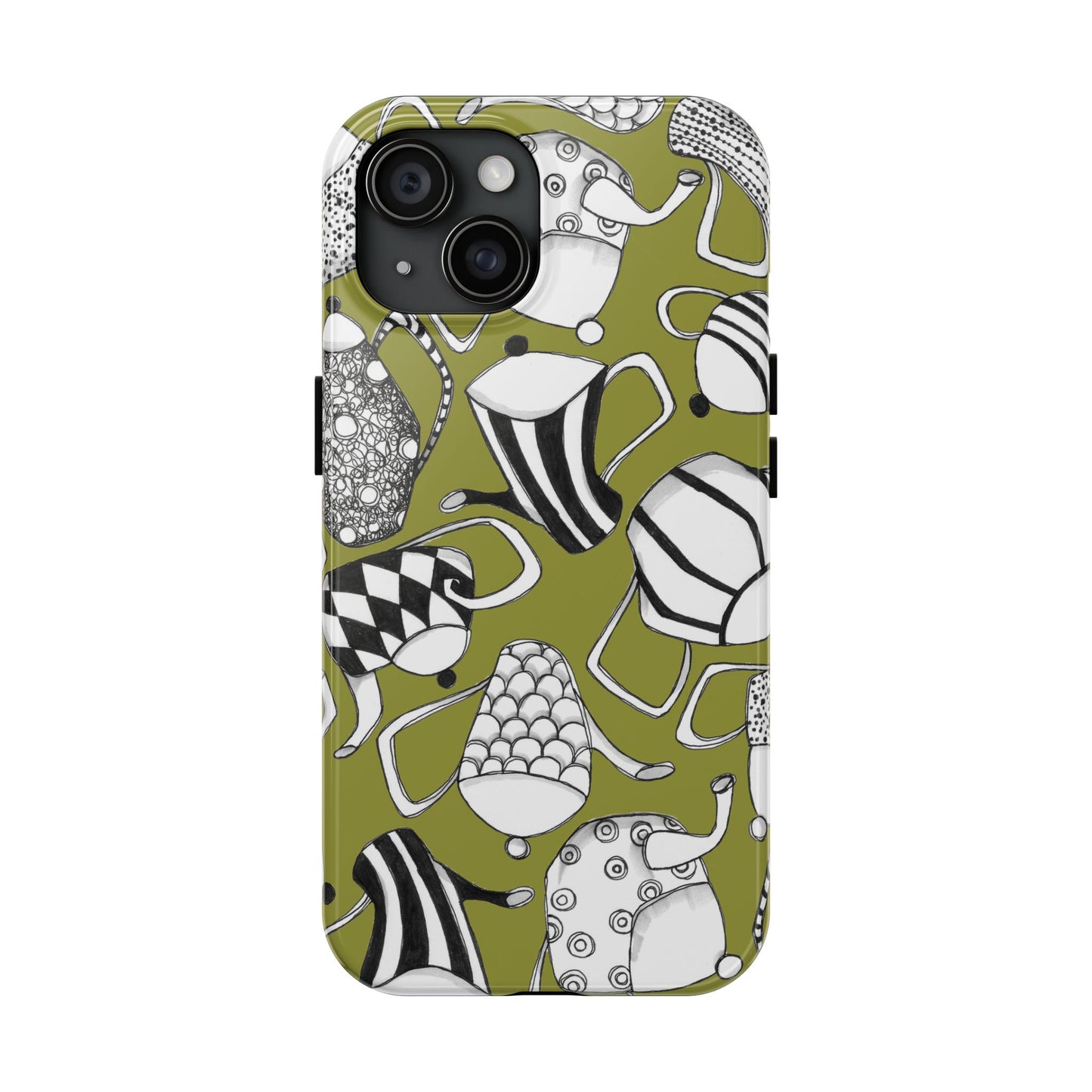 Coffee, Tea Anyone? Green Phone Case