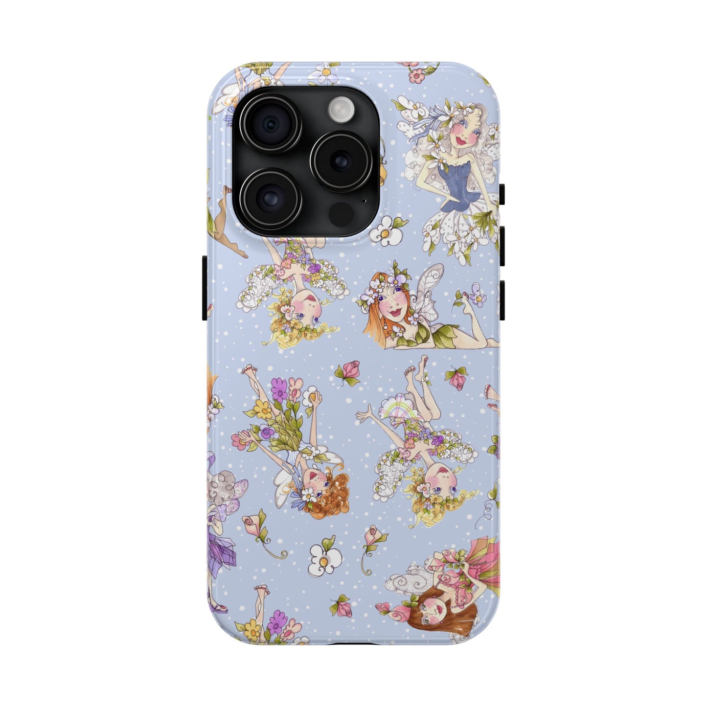 Tossed Fairies Blue Phone Case
