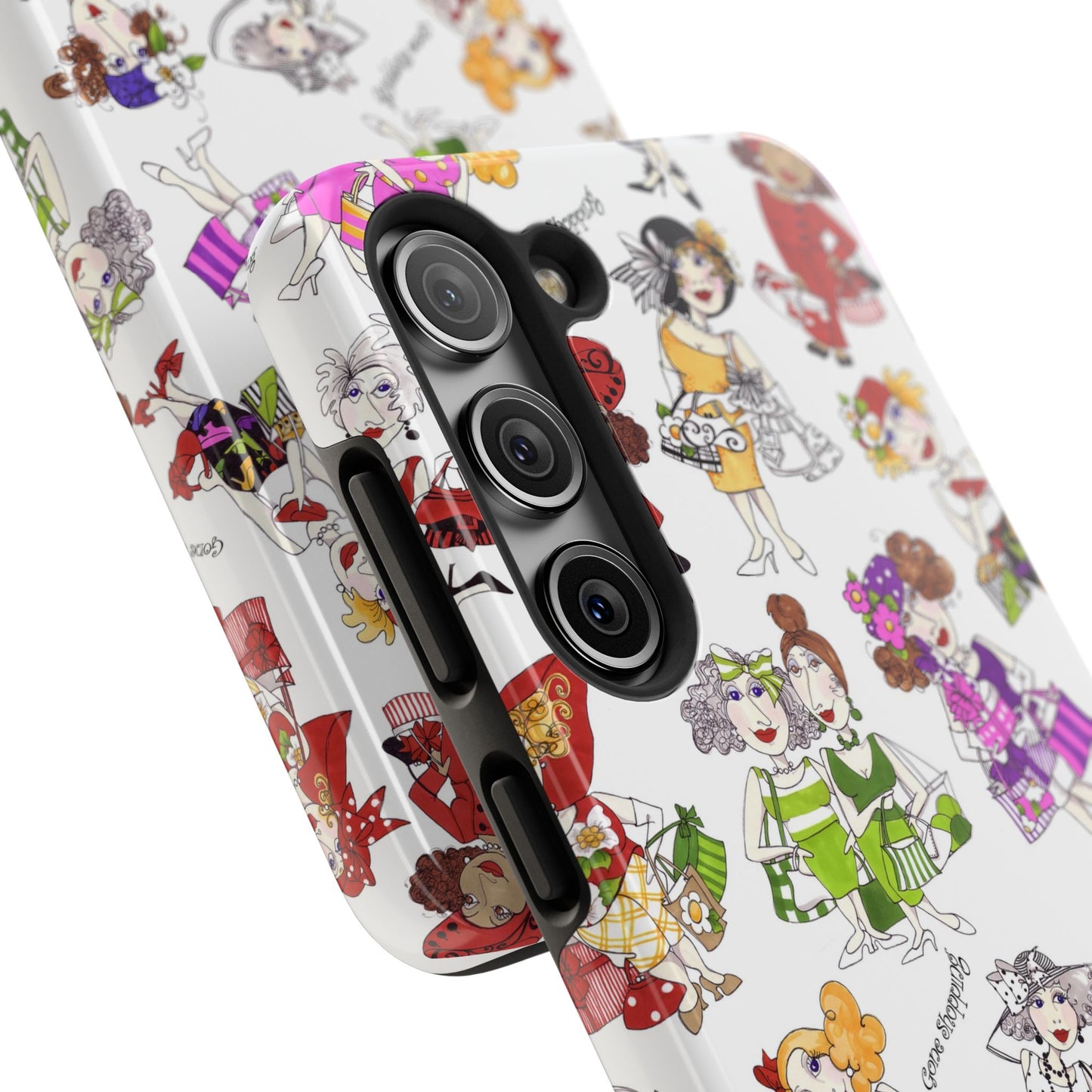 Gone Shopping Tossed White Phone Case