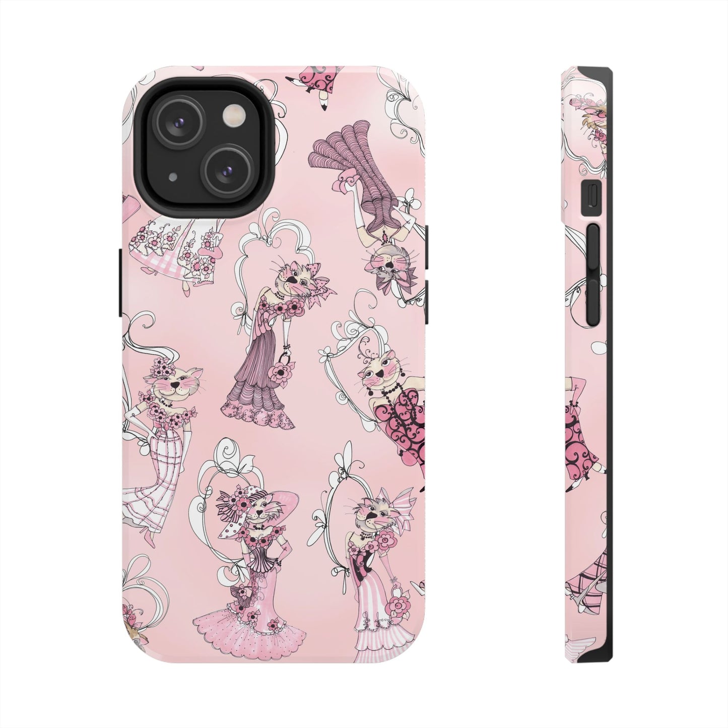 Lady Cats Tossed Phone Case