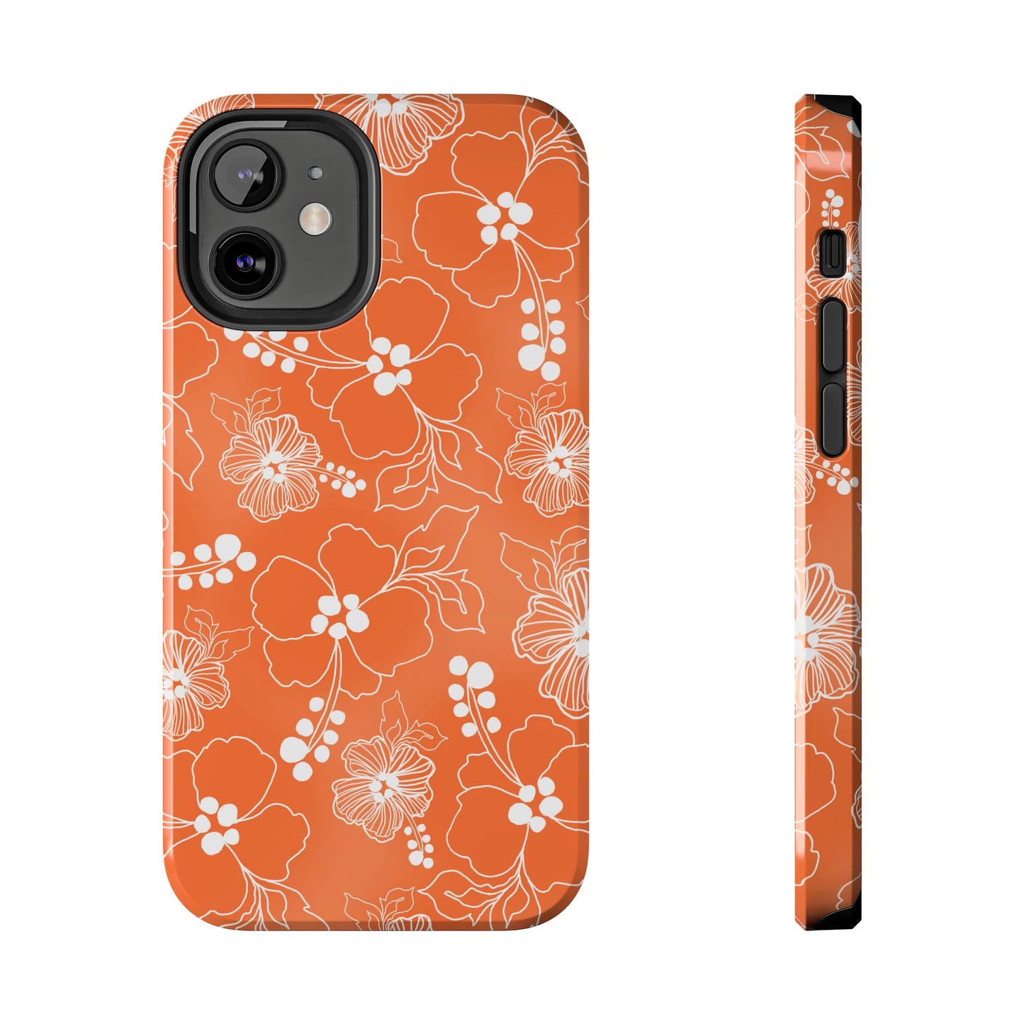 Lacey Hibiscus Coral Phone Case