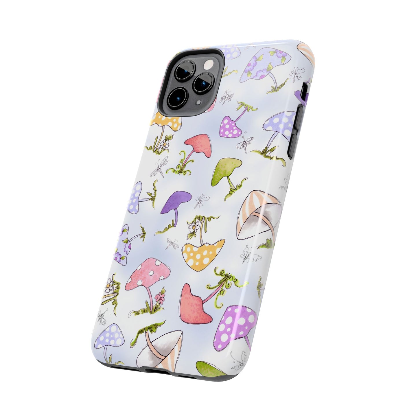Mushroom Toss Blue Phone Case