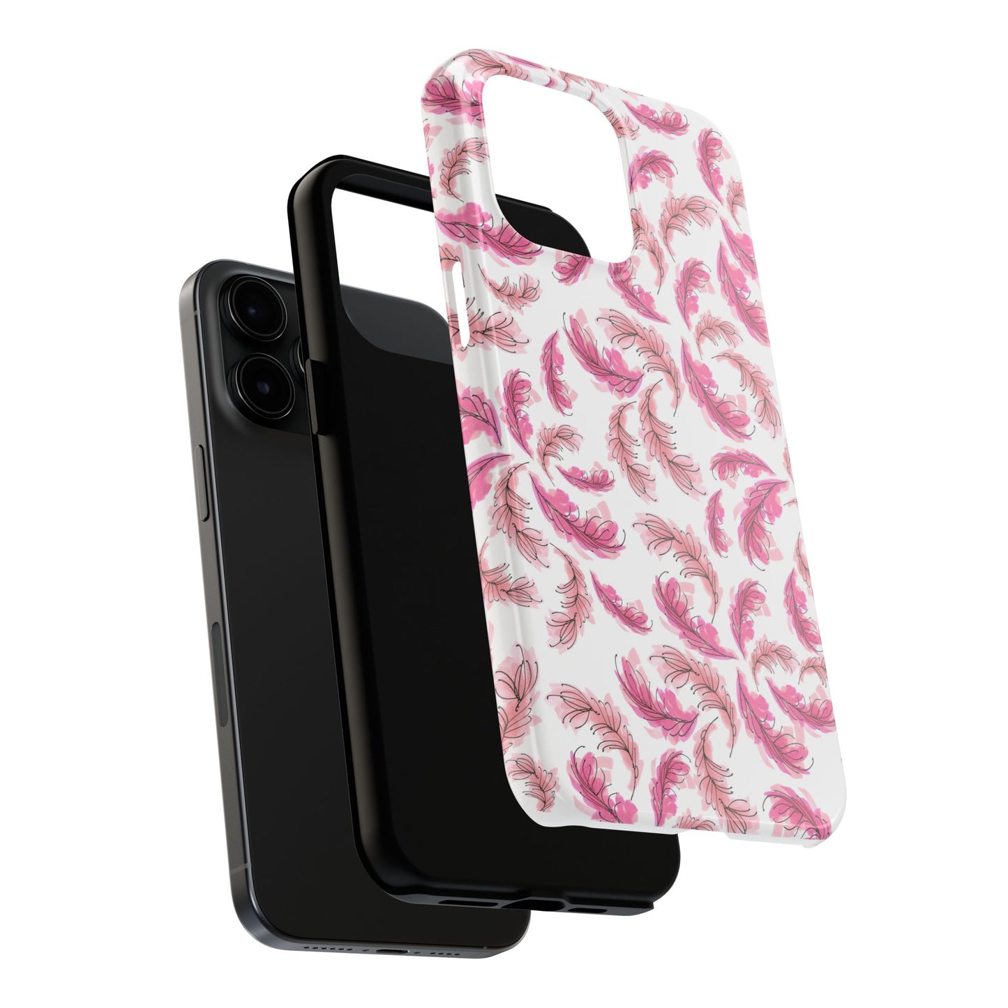 Flam Feathers White Phone Case