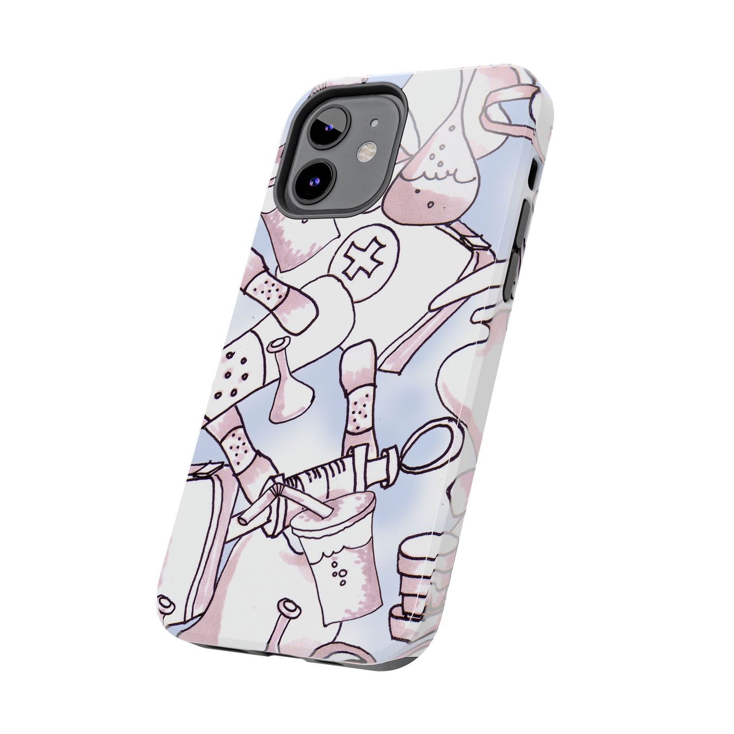 Med Stuff Blue Phone Case