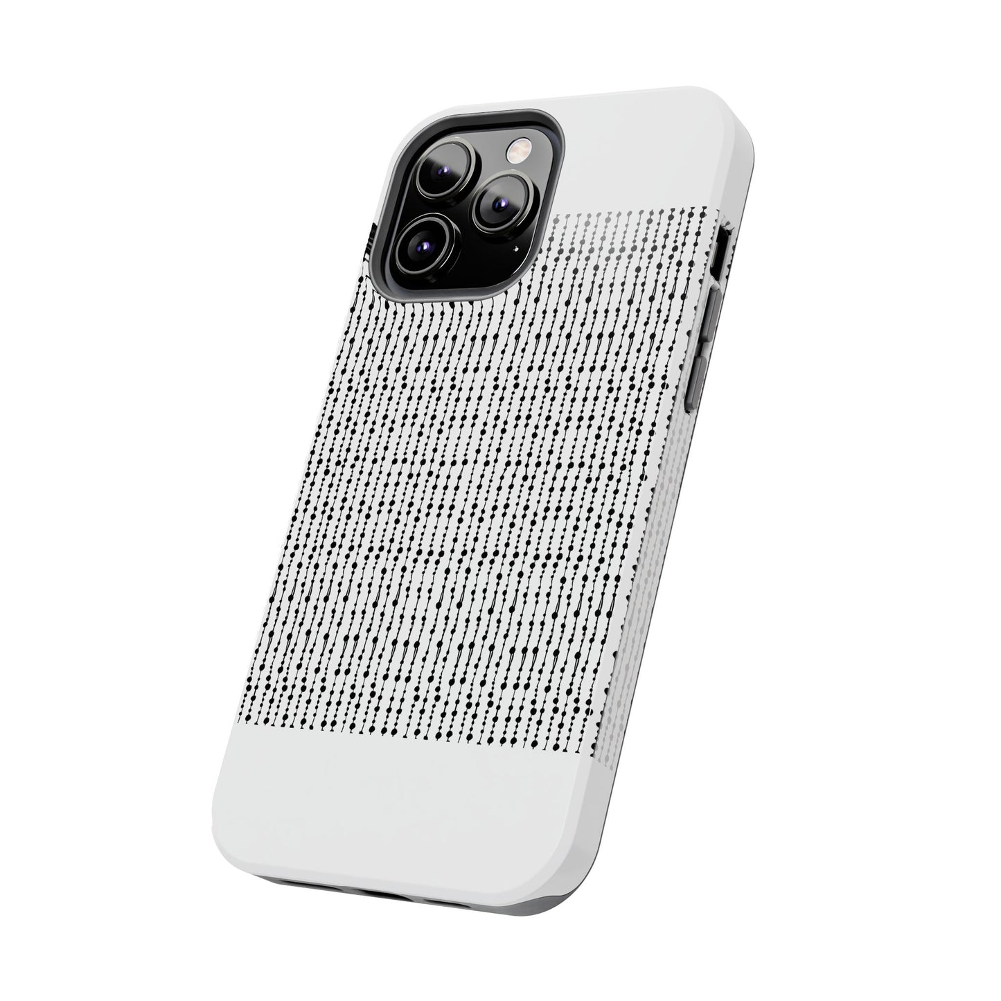 Beaded Curtain White / Black Phone Case