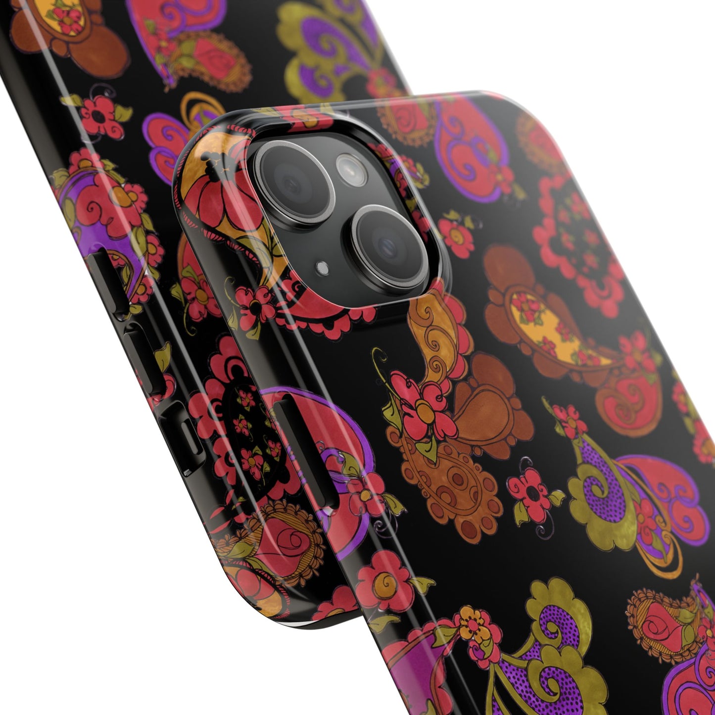 Posie Paisley Black Phone Case