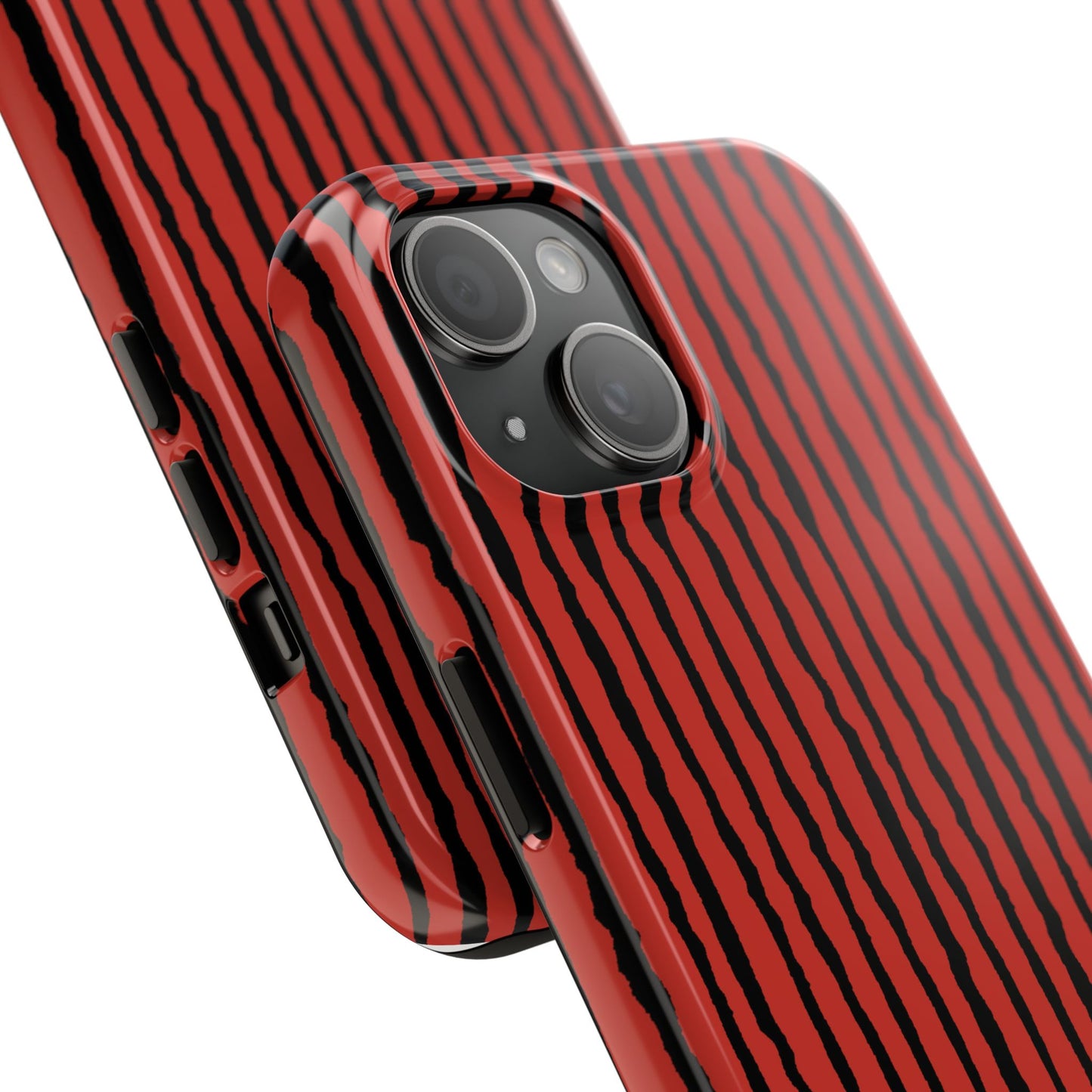 Sorta Stripe Red / Black Phone Case