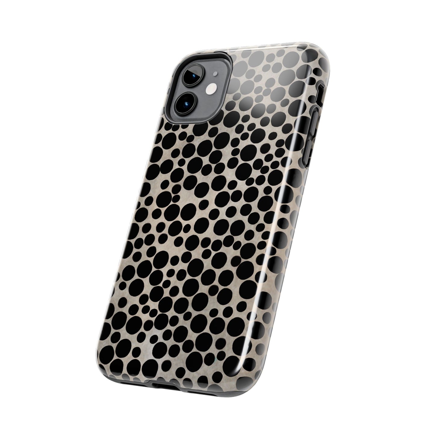 Felt Dots Silver Phone Case