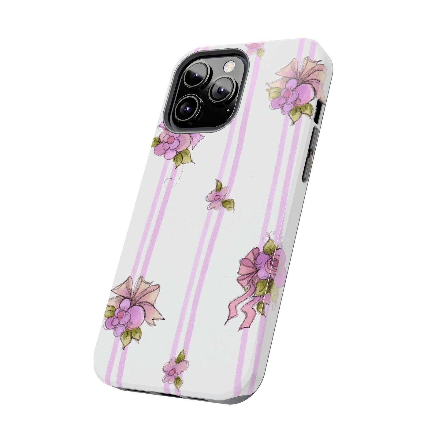 Flower Model Flower Stripe Phone Case