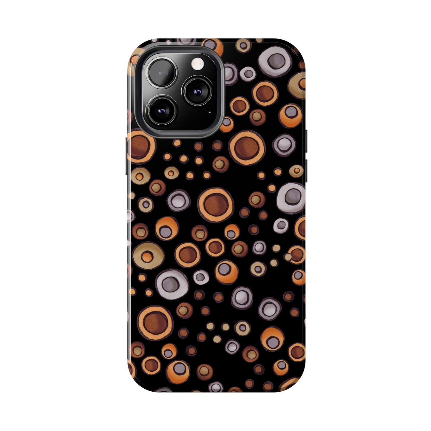 Doggy Dots Black Phone Case
