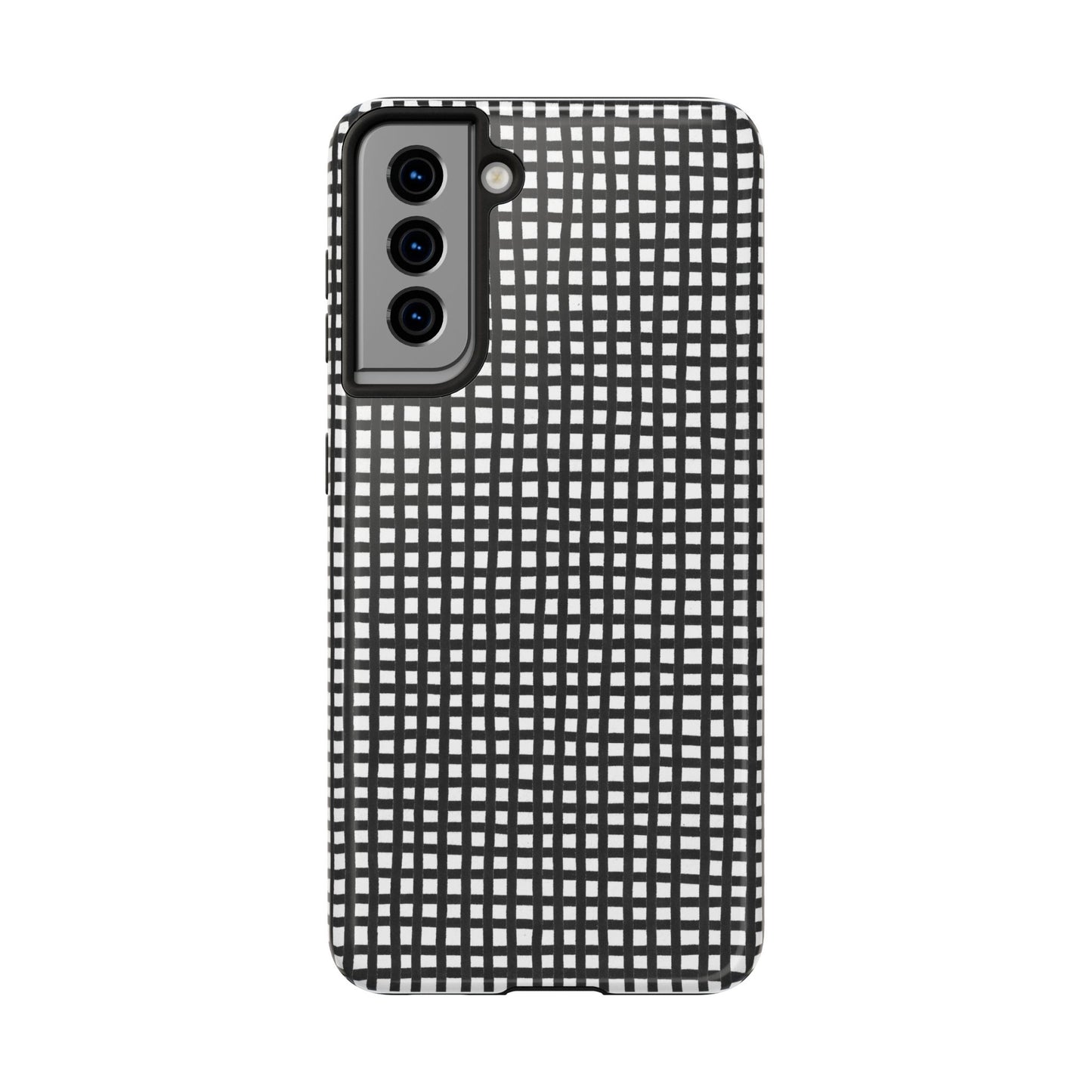 Chipper Check Black / White Phone Case