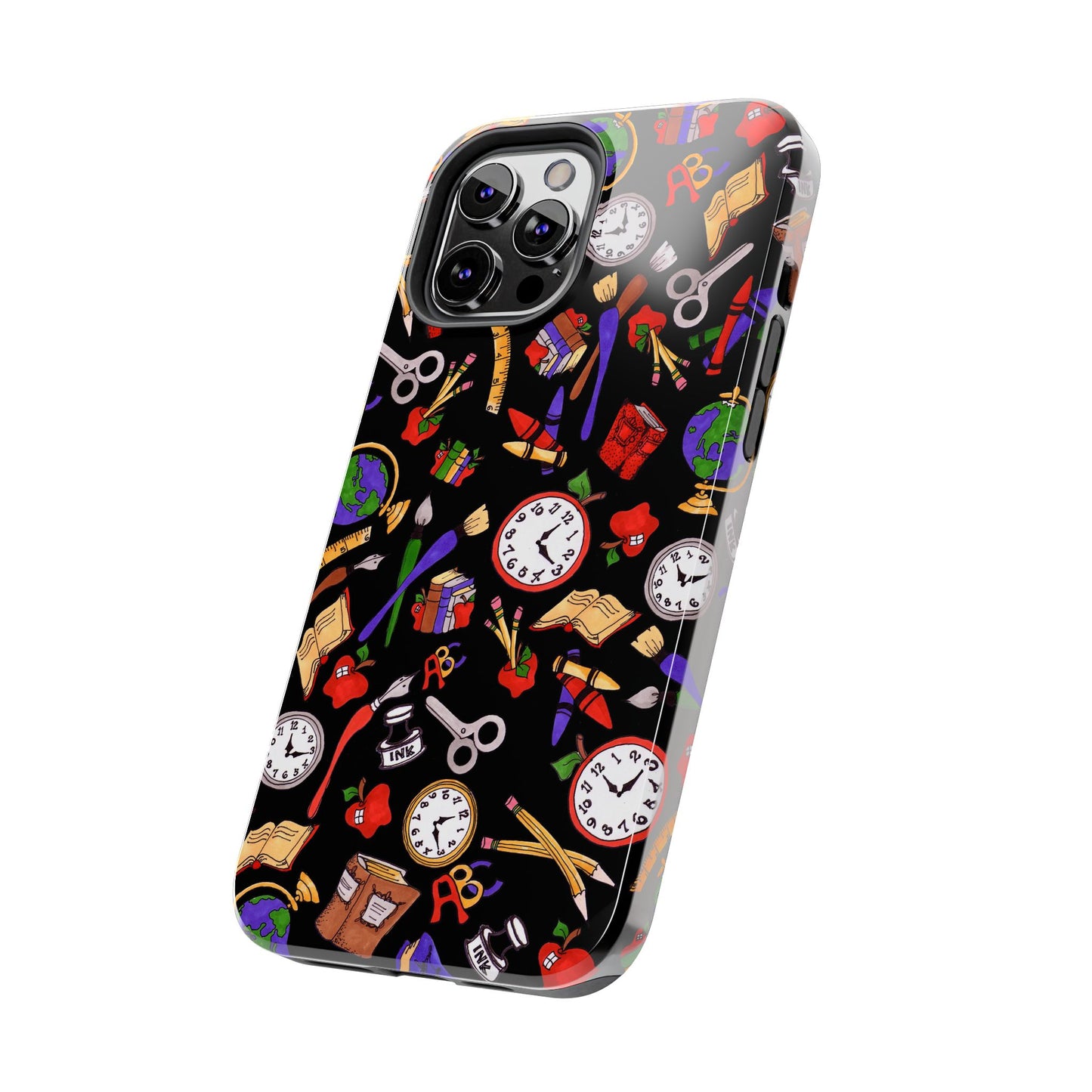 School Stuff Black Phone Case