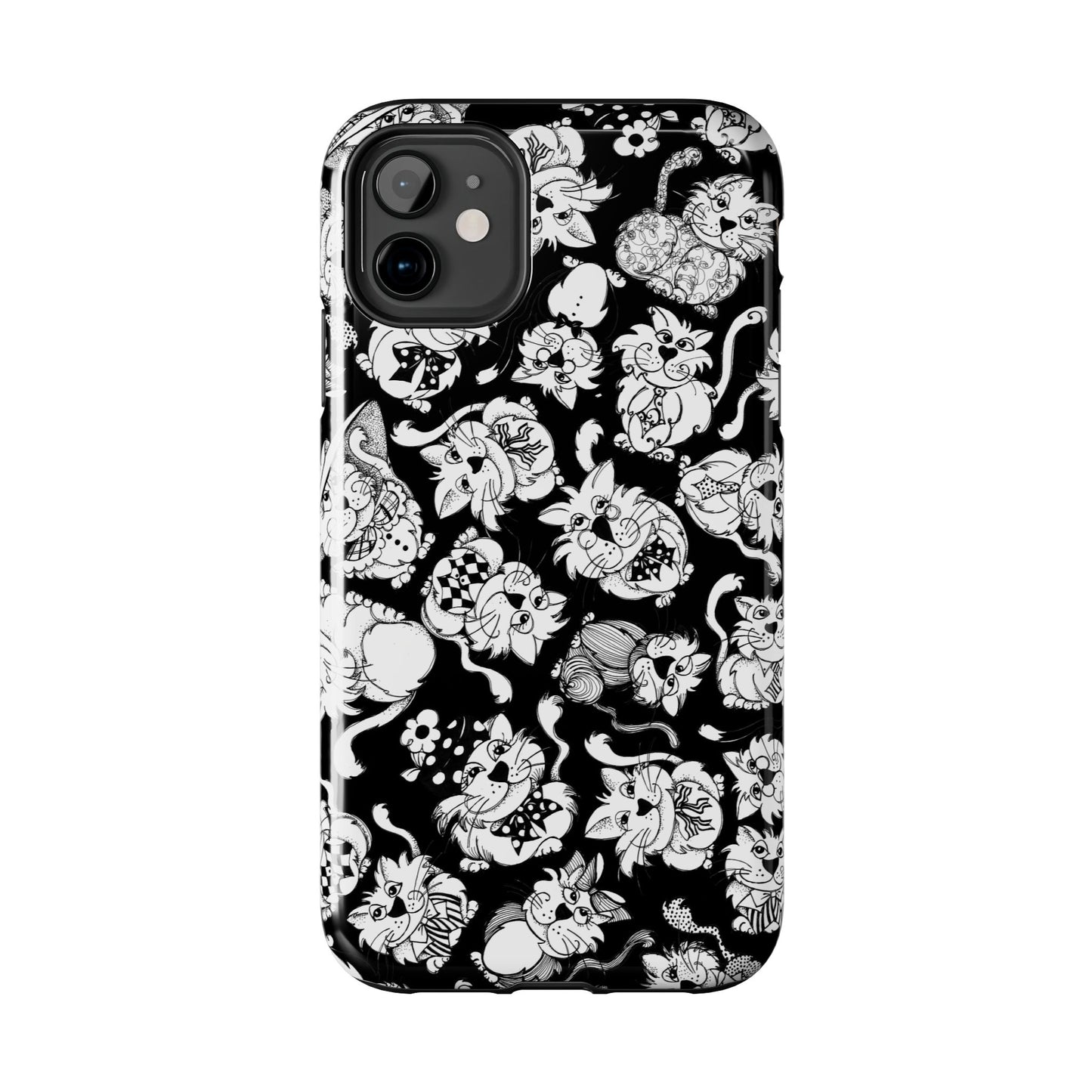 So Kitties Tossed Black Phone Case