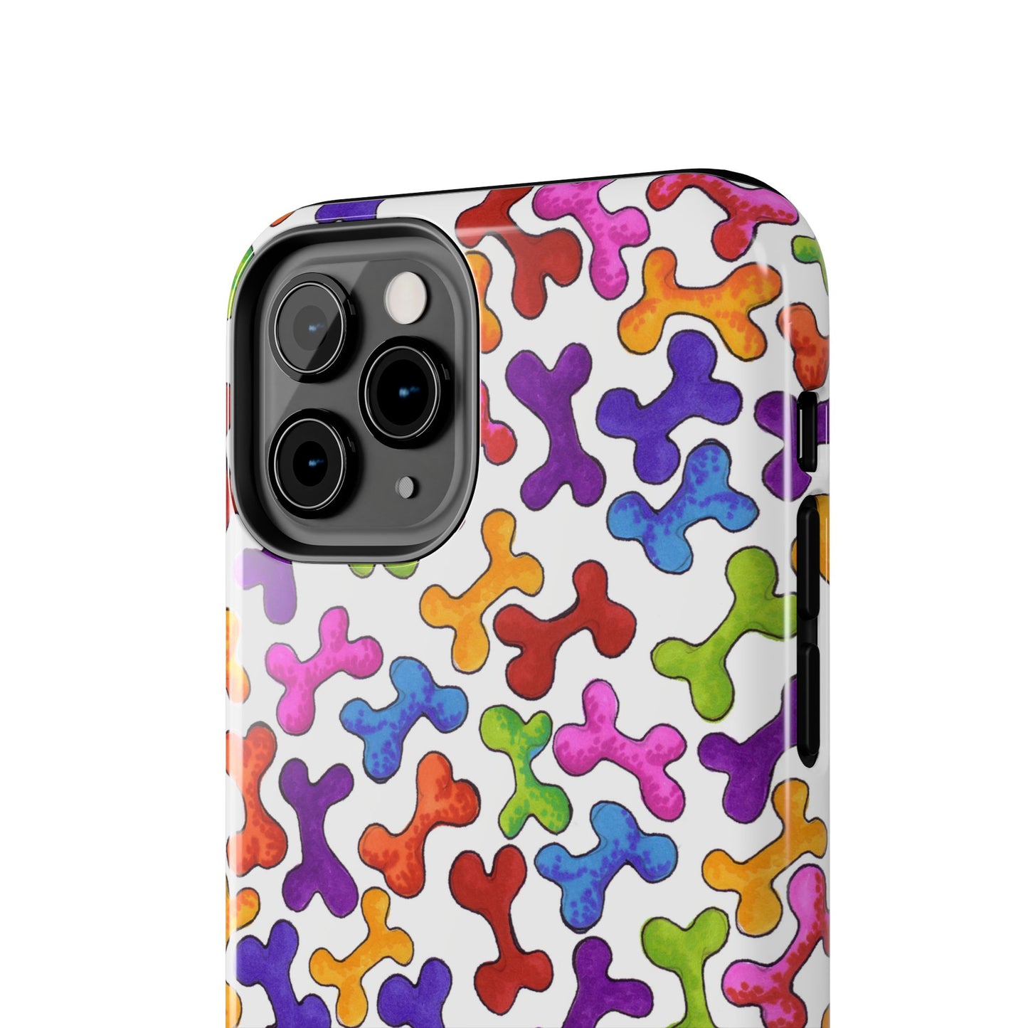 Fancy Bones White / Multi Phone Case