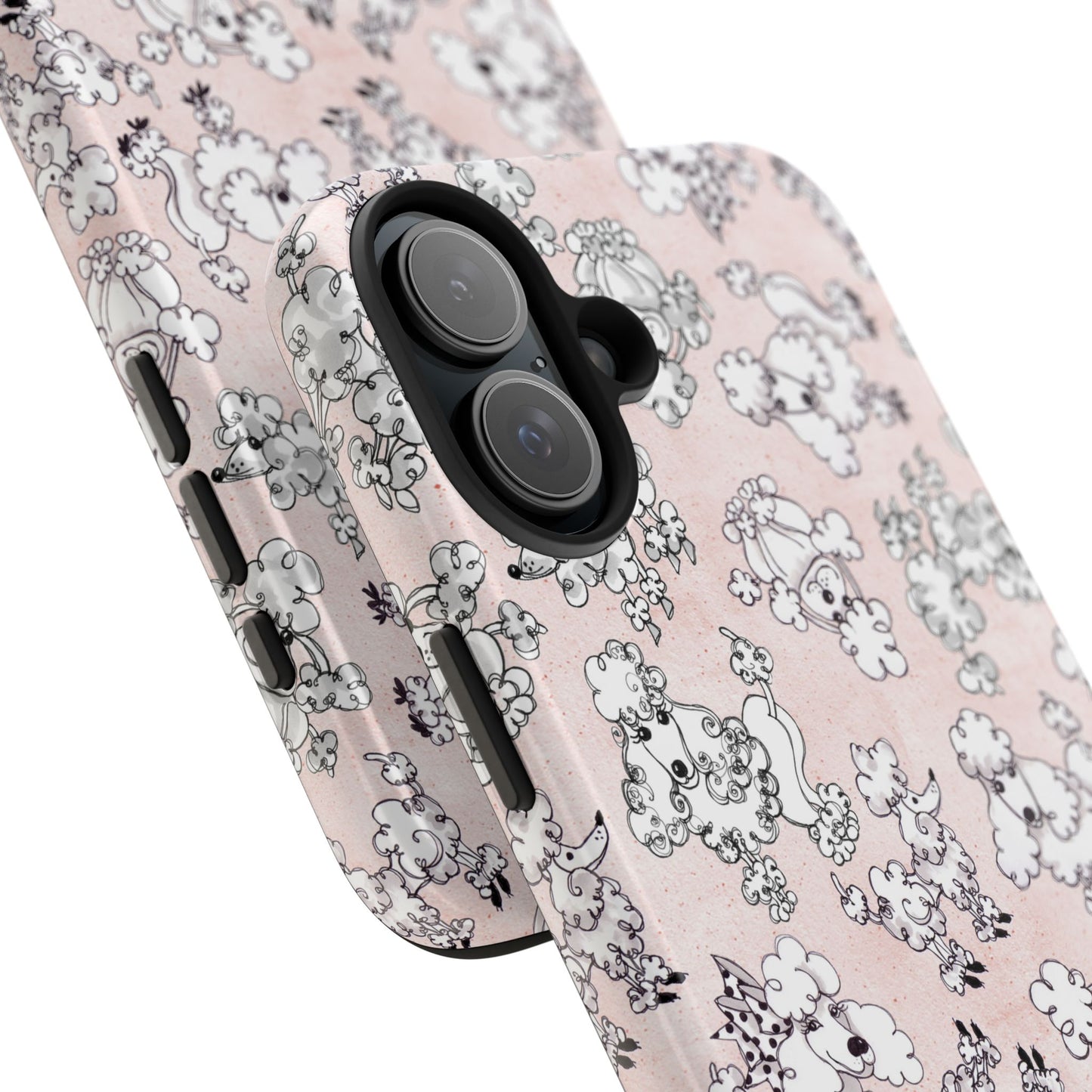 Paris Poodles Pink Phone Case