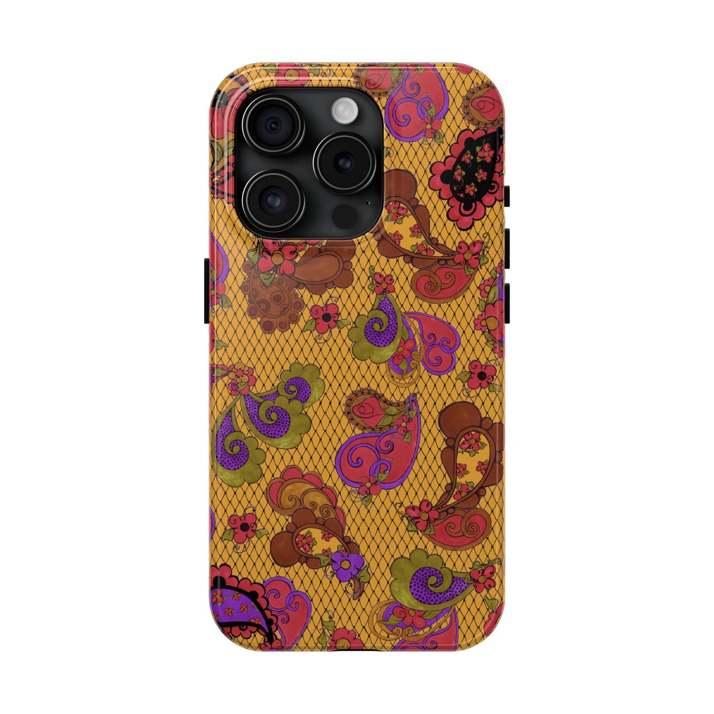 Posie Paisley Gold Phone Case