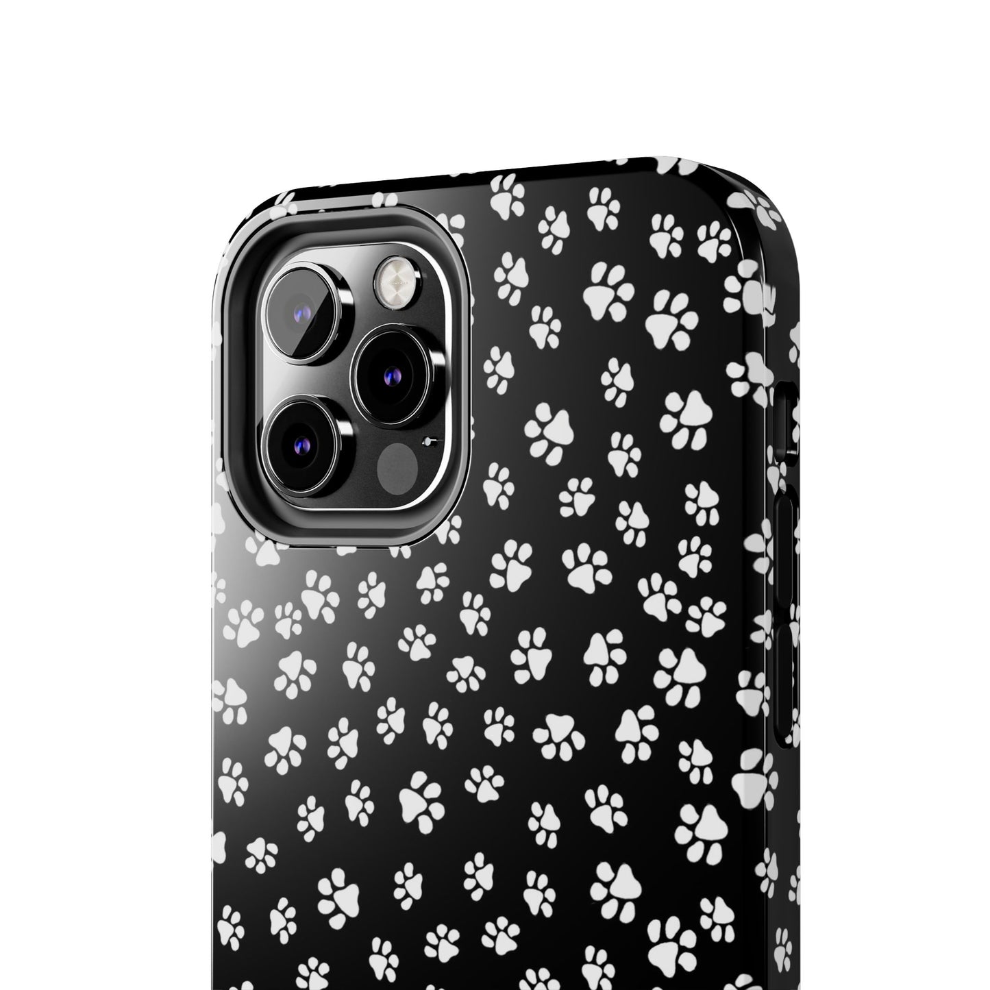 Little Paws Black / White Phone Case